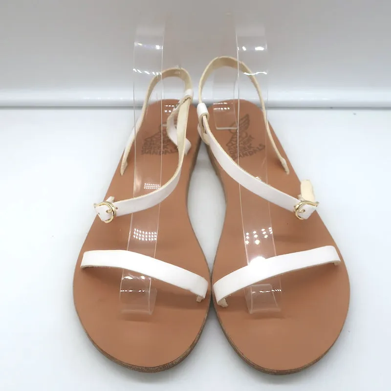 Sandales Niove à lanières Ancient Greek Sandals en cuir blanc taille 40