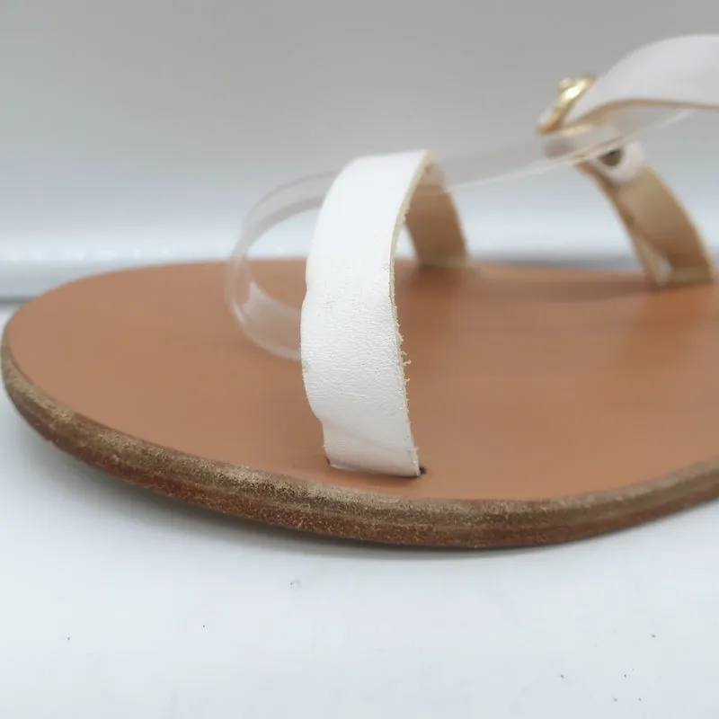 Sandales Niove à lanières Ancient Greek Sandals en cuir blanc taille 40