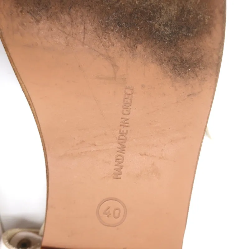 Sandales Niove à lanières Ancient Greek Sandals en cuir blanc taille 40