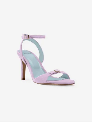 Sandales à talons Anna Vegan Velvet | Lilas