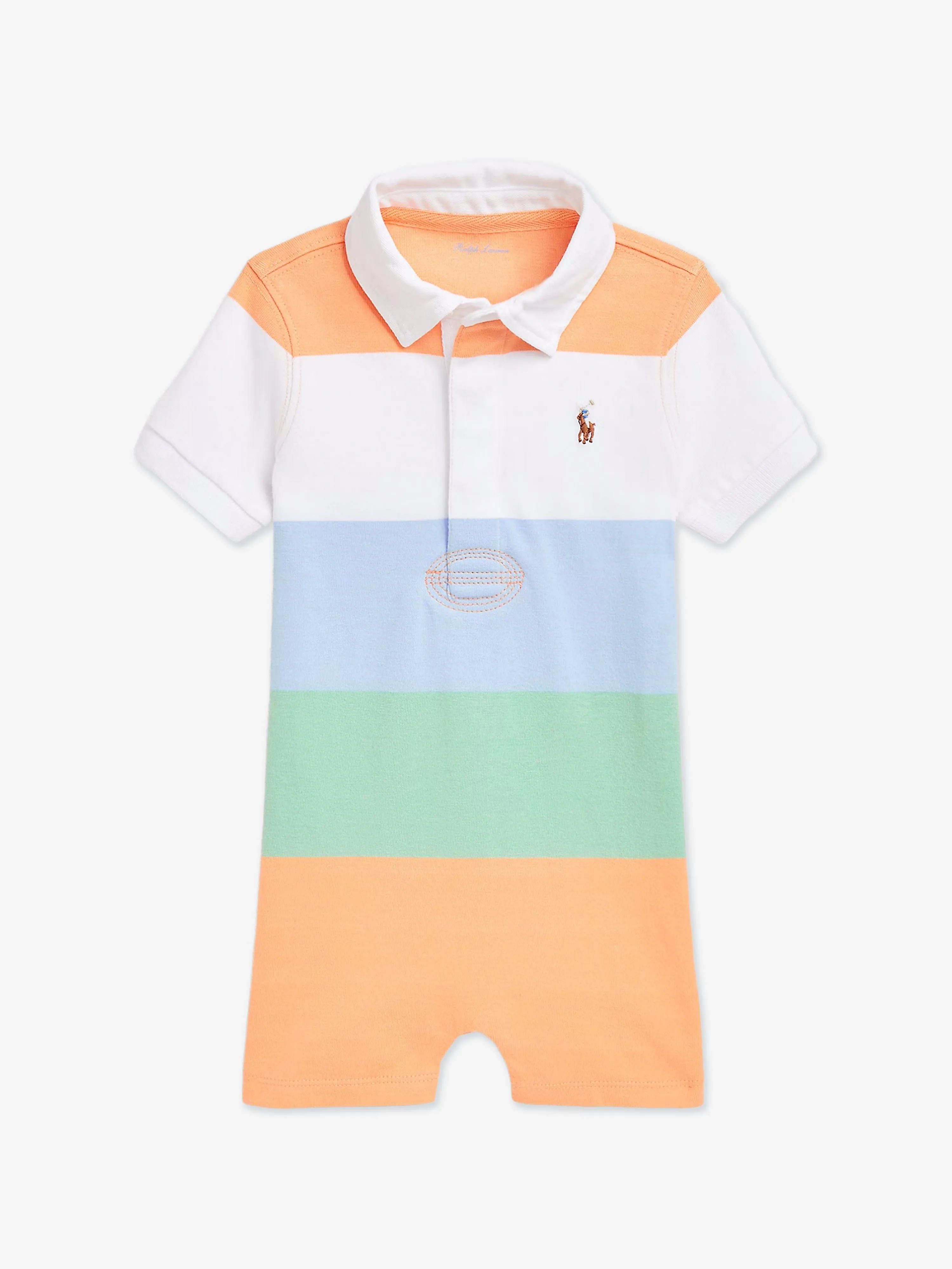 Grenouillère Rugby Rayée Multicolore pour Bébé Garçon