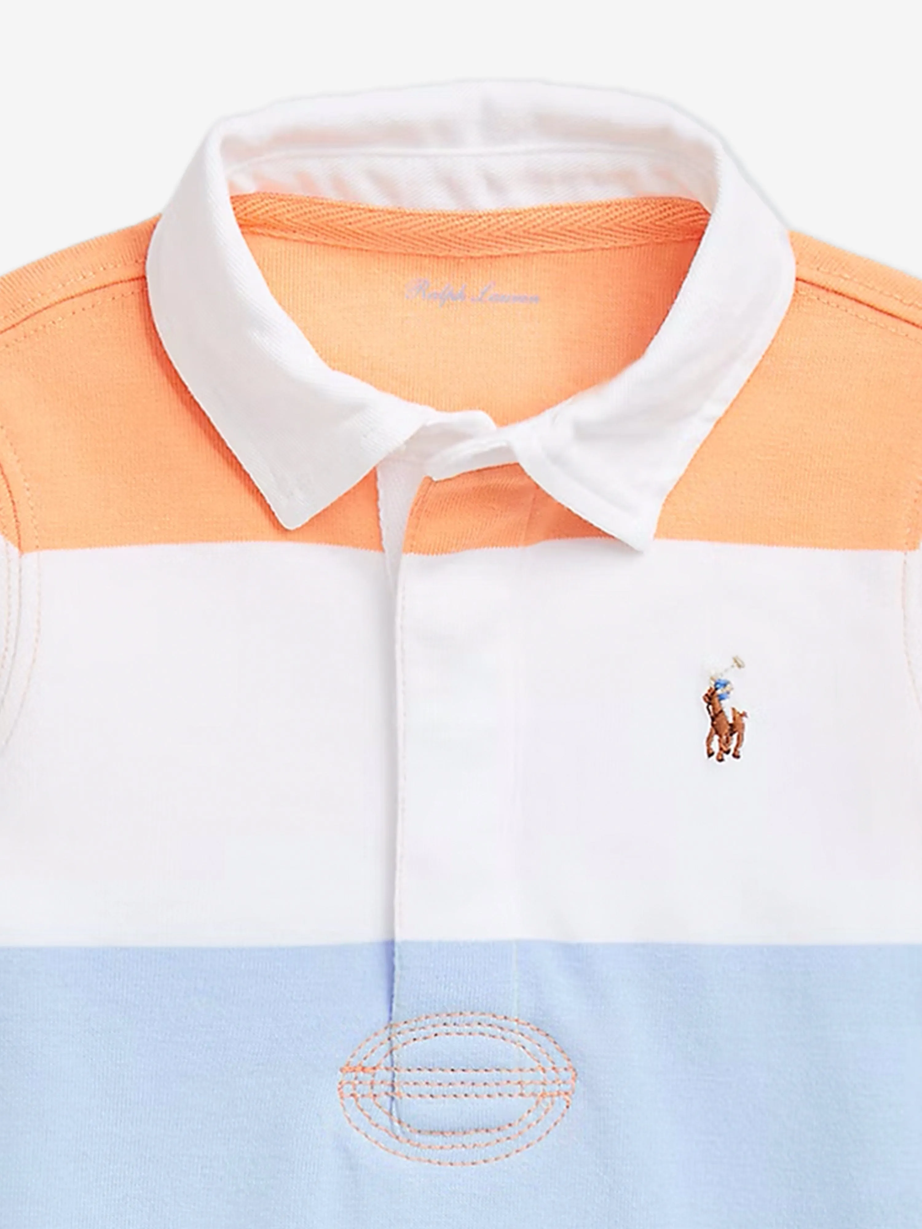 Grenouillère Rugby Rayée Multicolore pour Bébé Garçon