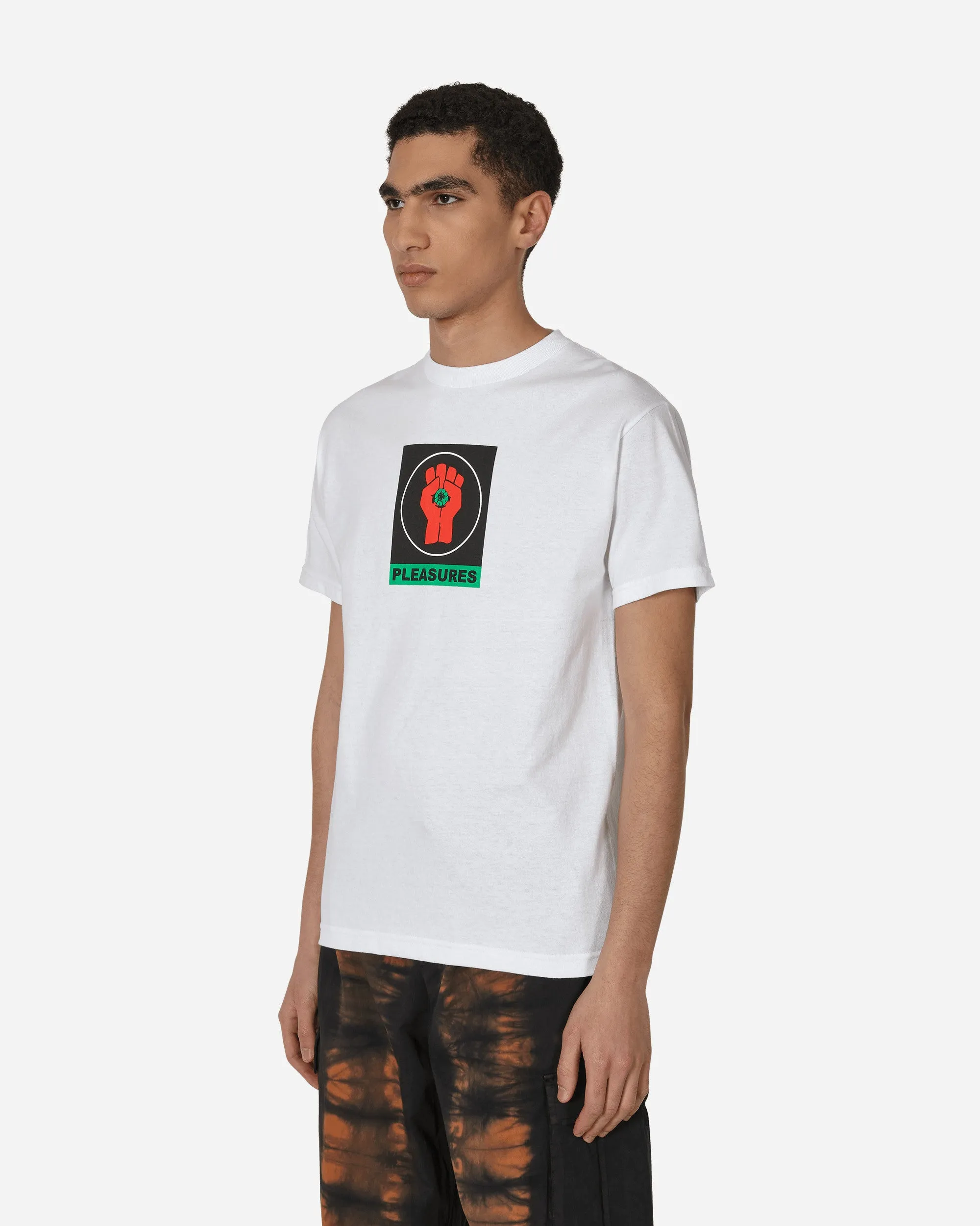 T-shirt Badge Blanc