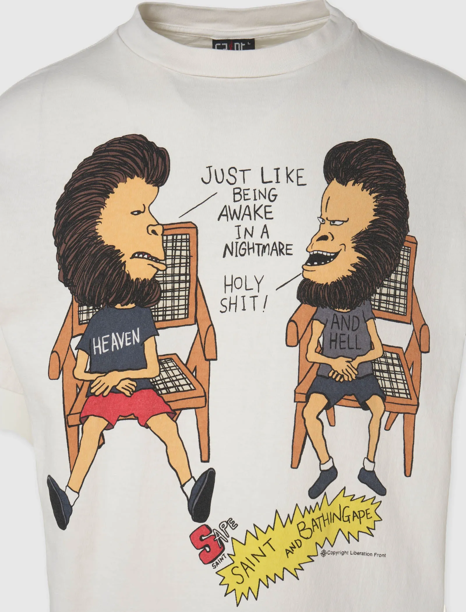 BAPE HEAVEN & HELL T-SHIRT MANCHES COURTES