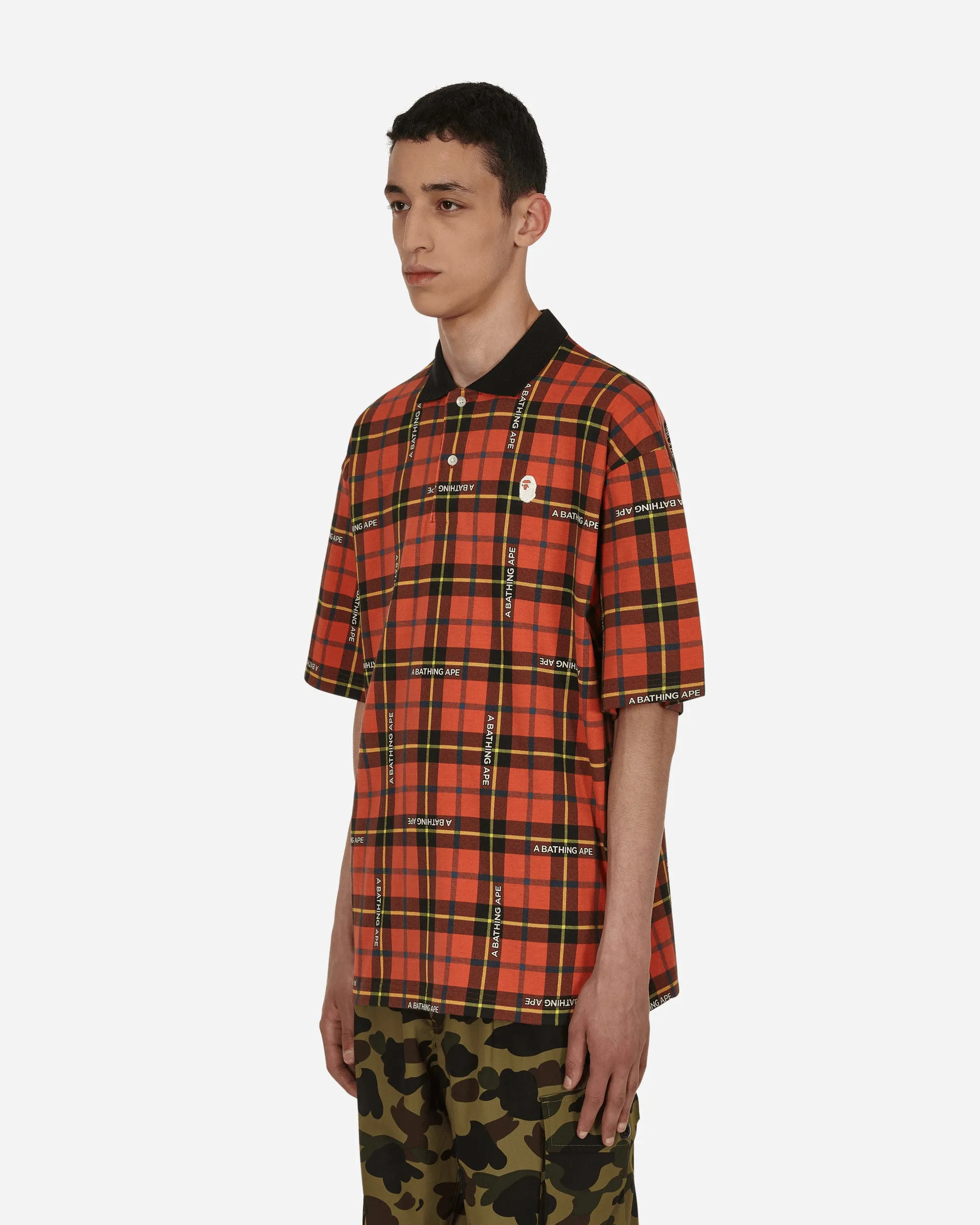 Polo à logo Bape vérifié Rouge