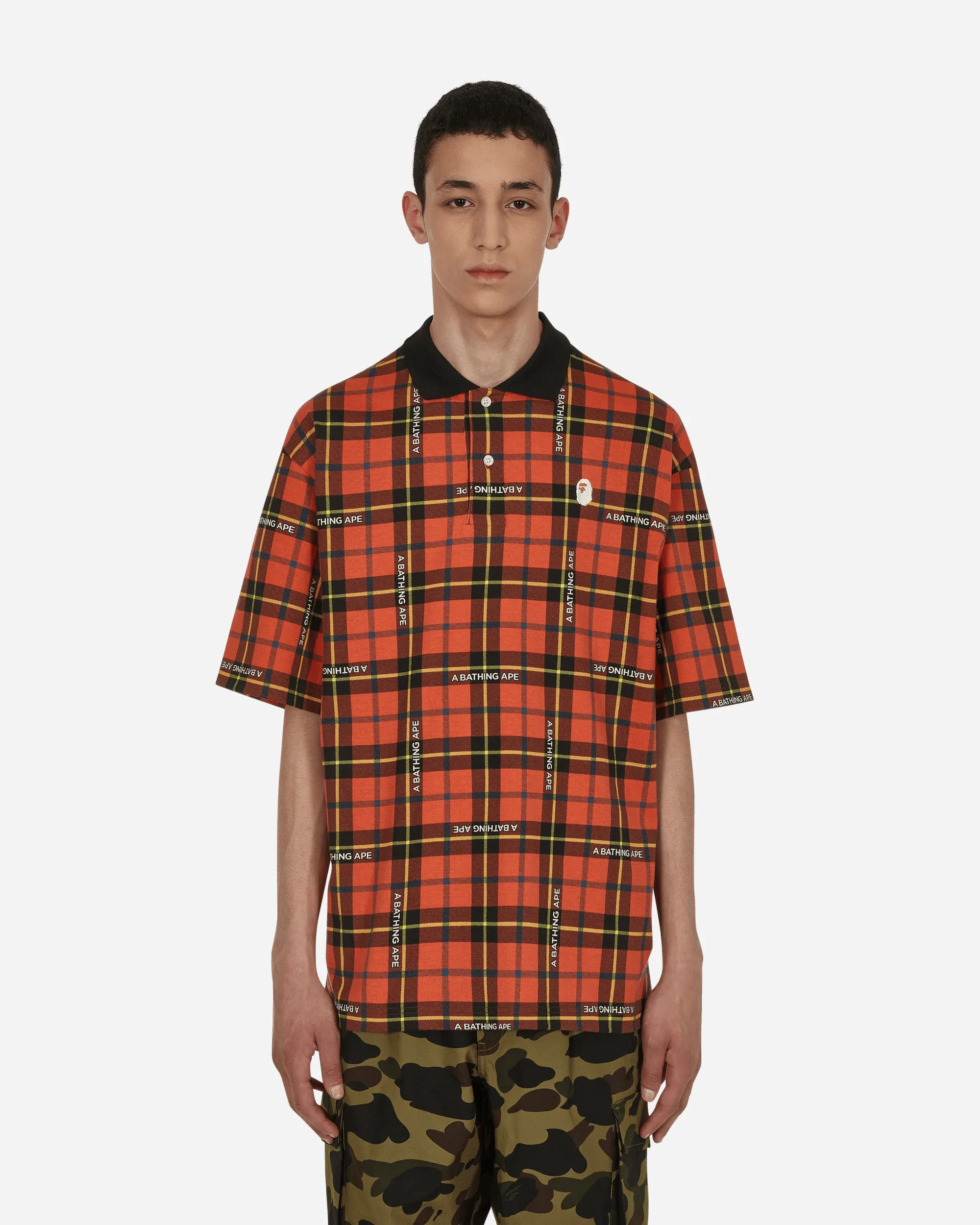 Polo à logo Bape vérifié Rouge