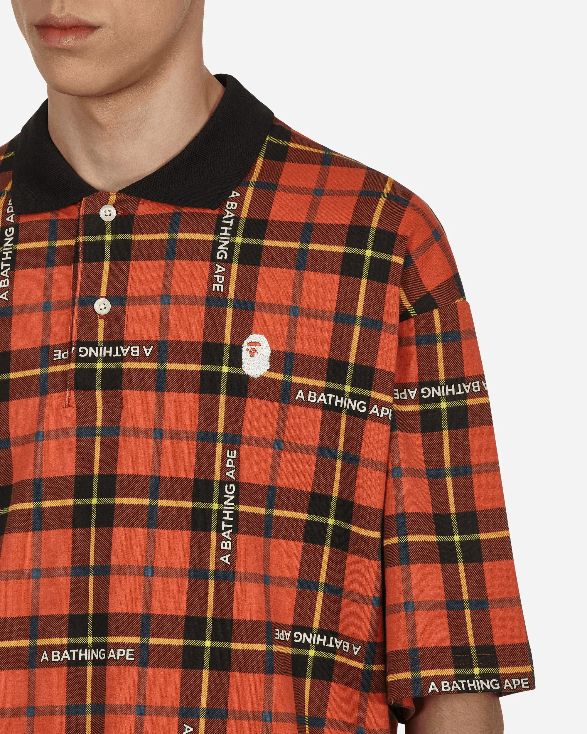 Polo à logo Bape vérifié Rouge