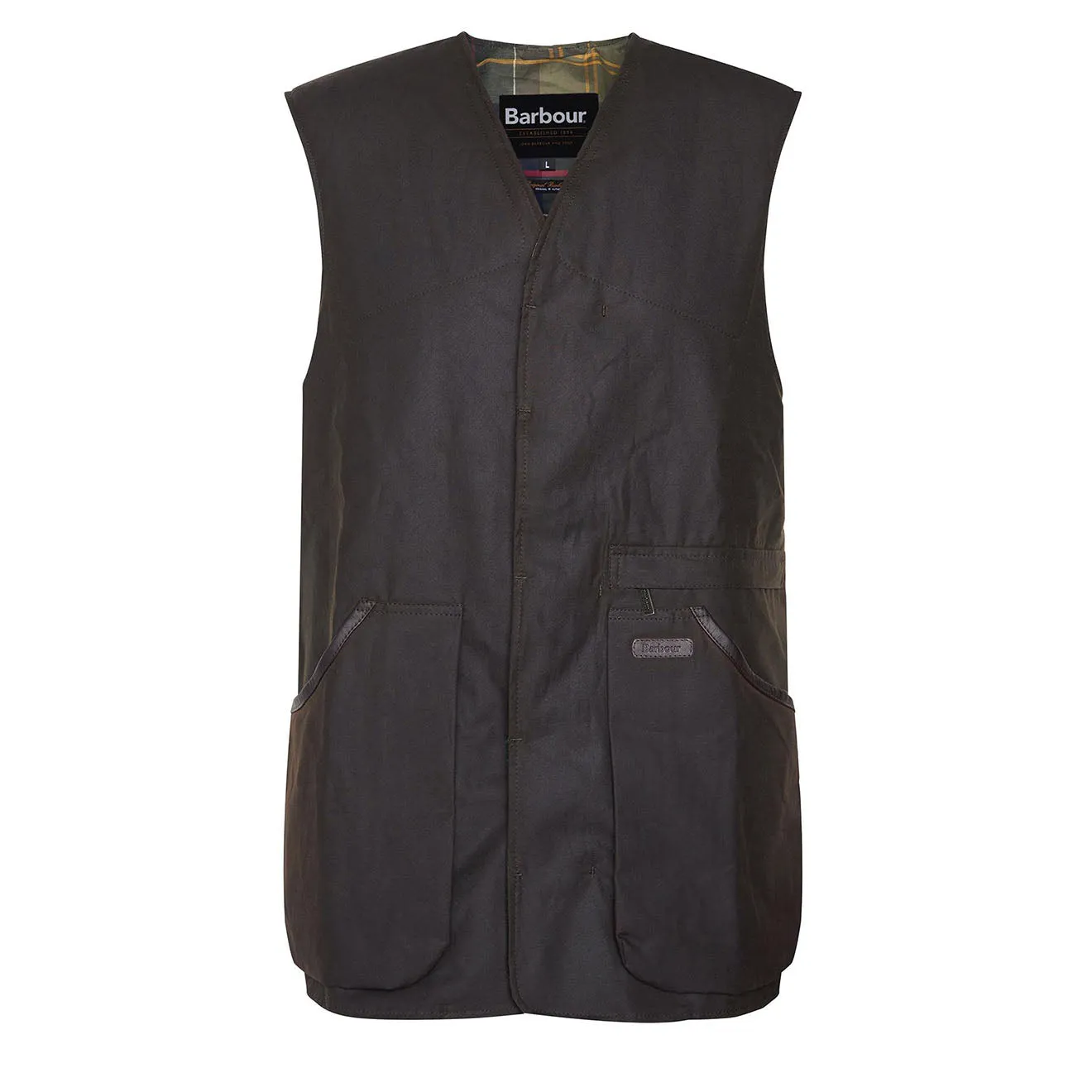 Gilet ciré Alwinton Barbour vert olive
