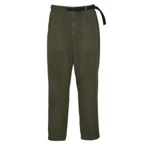 Barbour Grindle Pantalon Détendu en Toile Vert Olive Moyen