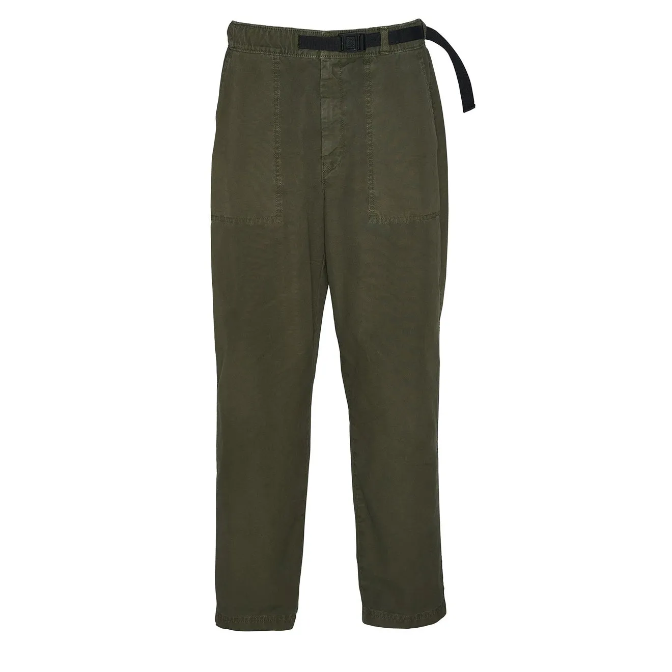 Barbour Grindle Pantalon Détendu en Toile Vert Olive Moyen