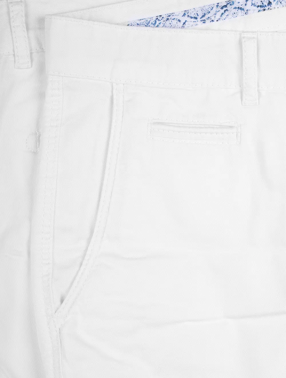 Short en Coton Bari Blanc