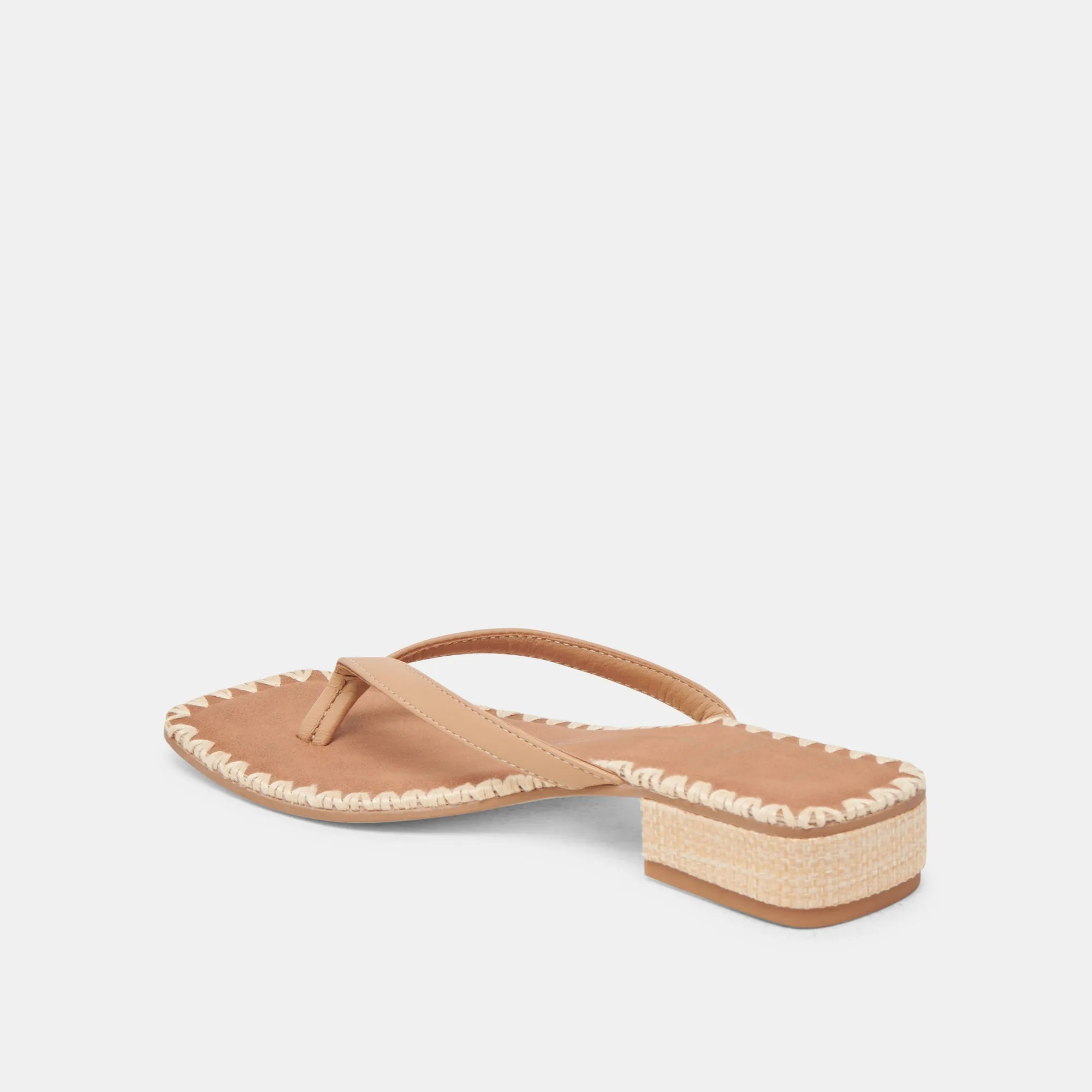 SANDALES BARTY EN CUIR TAUPE CLAIR