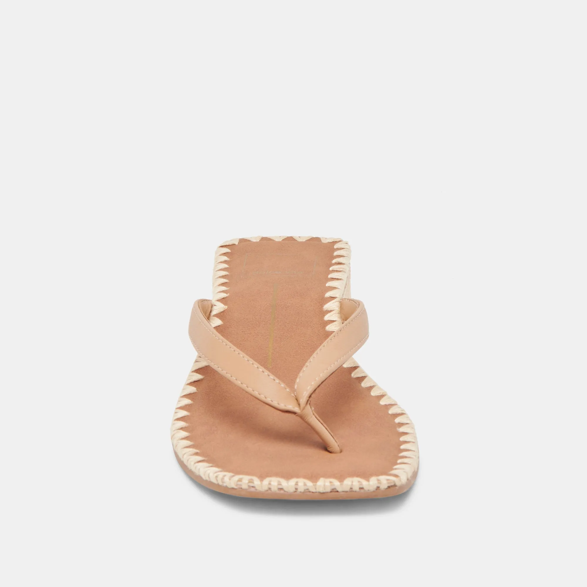 SANDALES BARTY EN CUIR TAUPE CLAIR