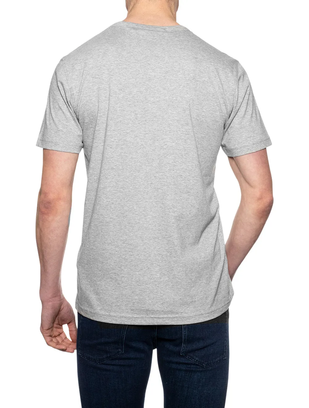 T-shirt basique gris mélangé