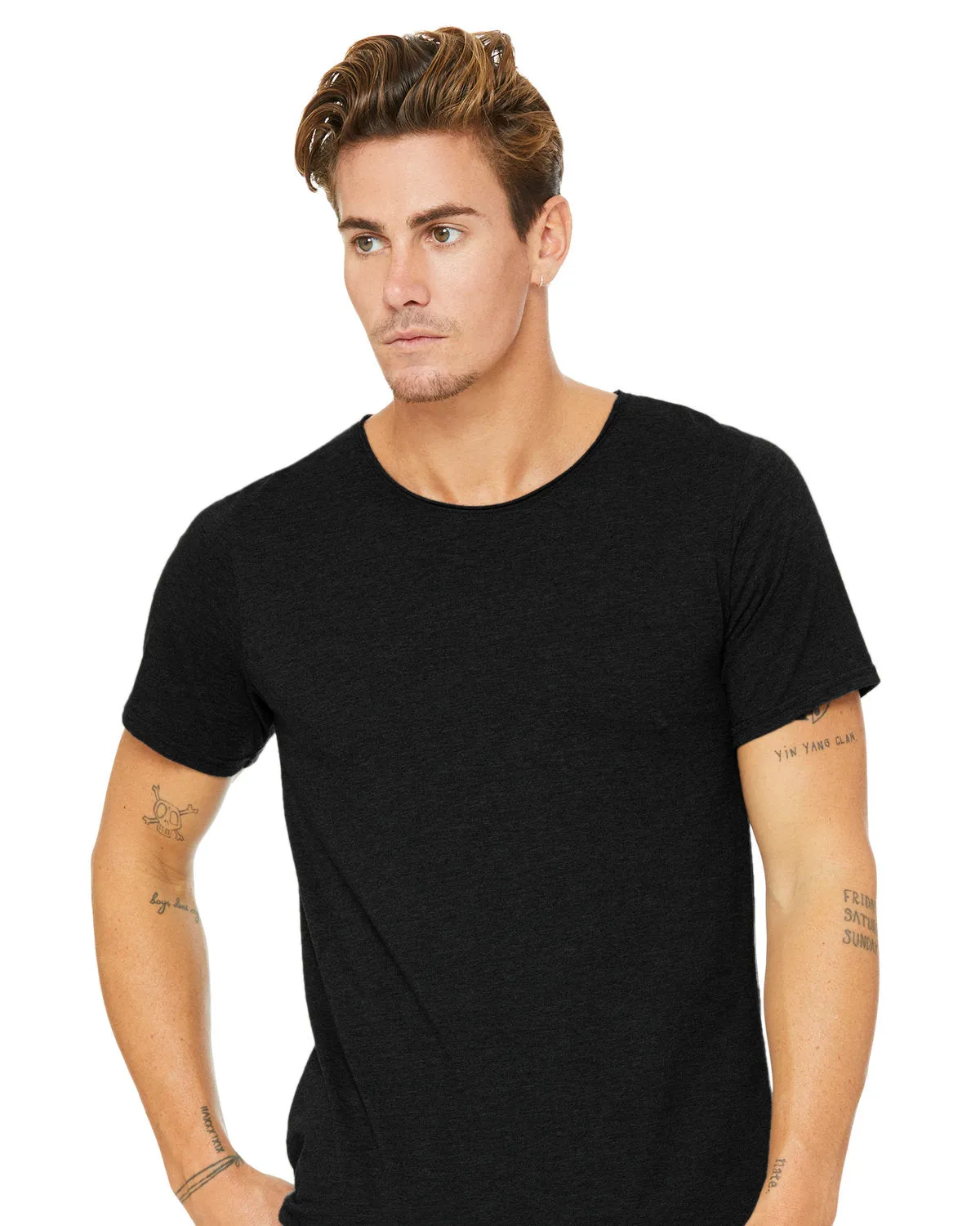 Bella   Canvas B3014 T-shirt pour homme en jersey à encolure brute