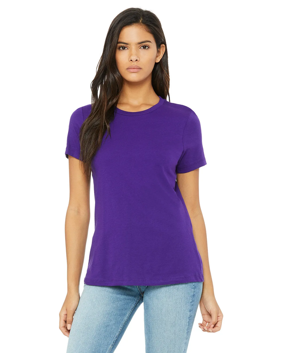Bella   Canvas B6400 T-shirt décontracté en jersey à manches courtes pour femmes