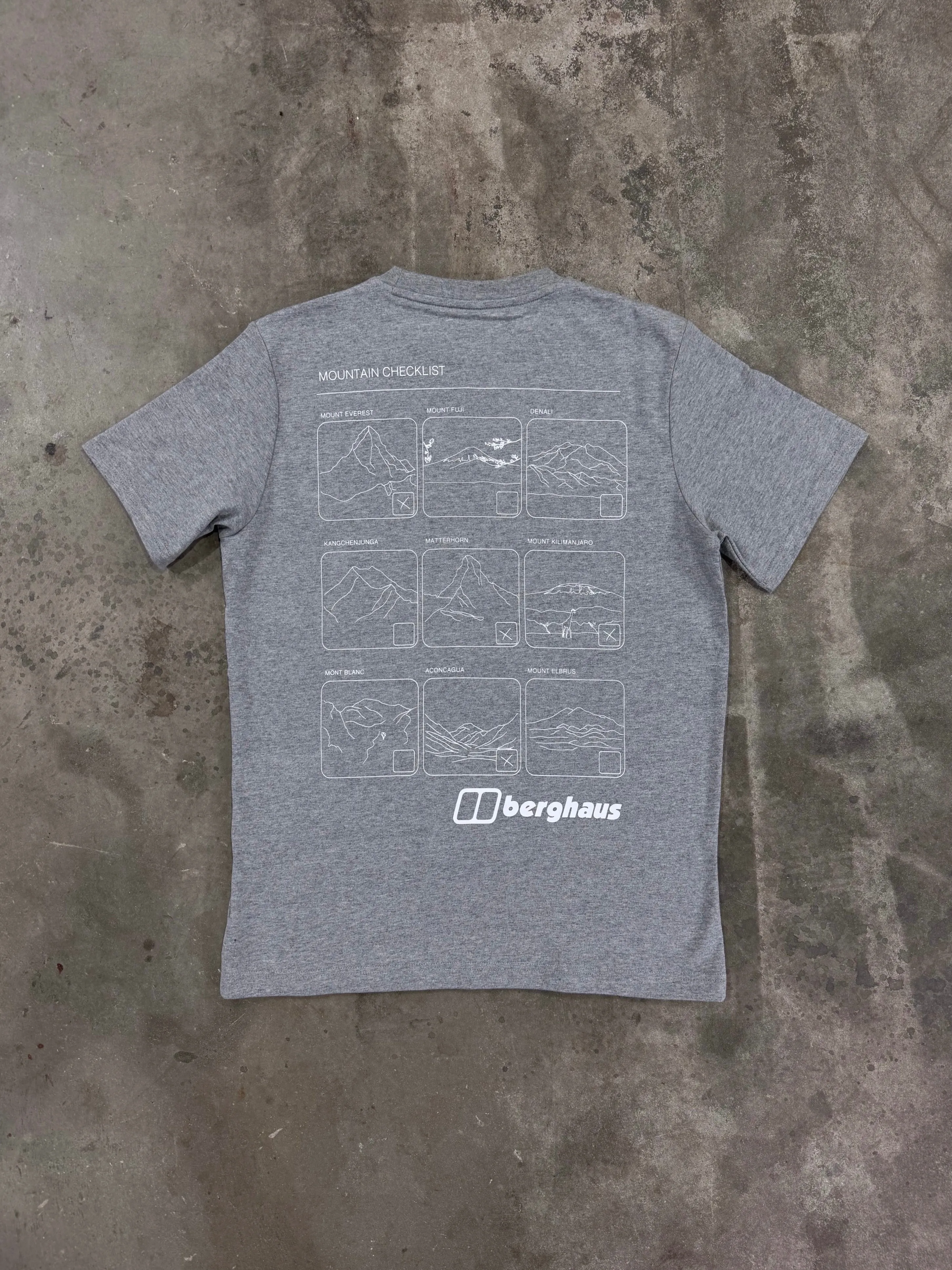T-shirt Berghaus Mountain Checklist - Gris