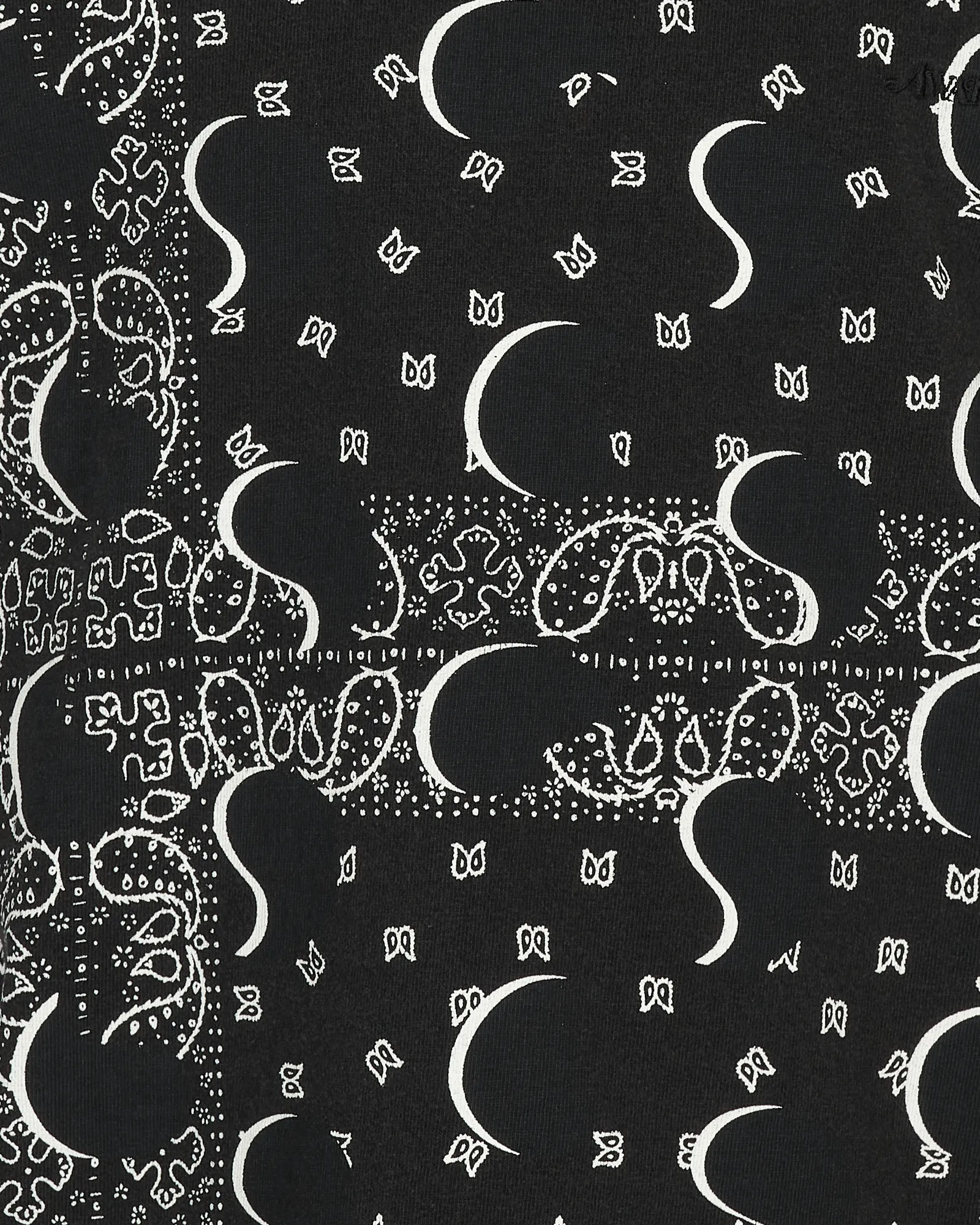 T-shirt manches longues Big Paisley Noir