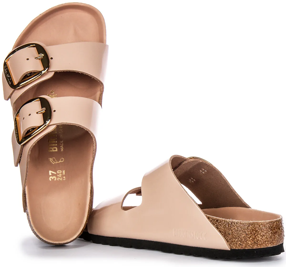Birkenstock Arizona à grande boucle en beige | Chaussures à ajustement régulier Birkenstock