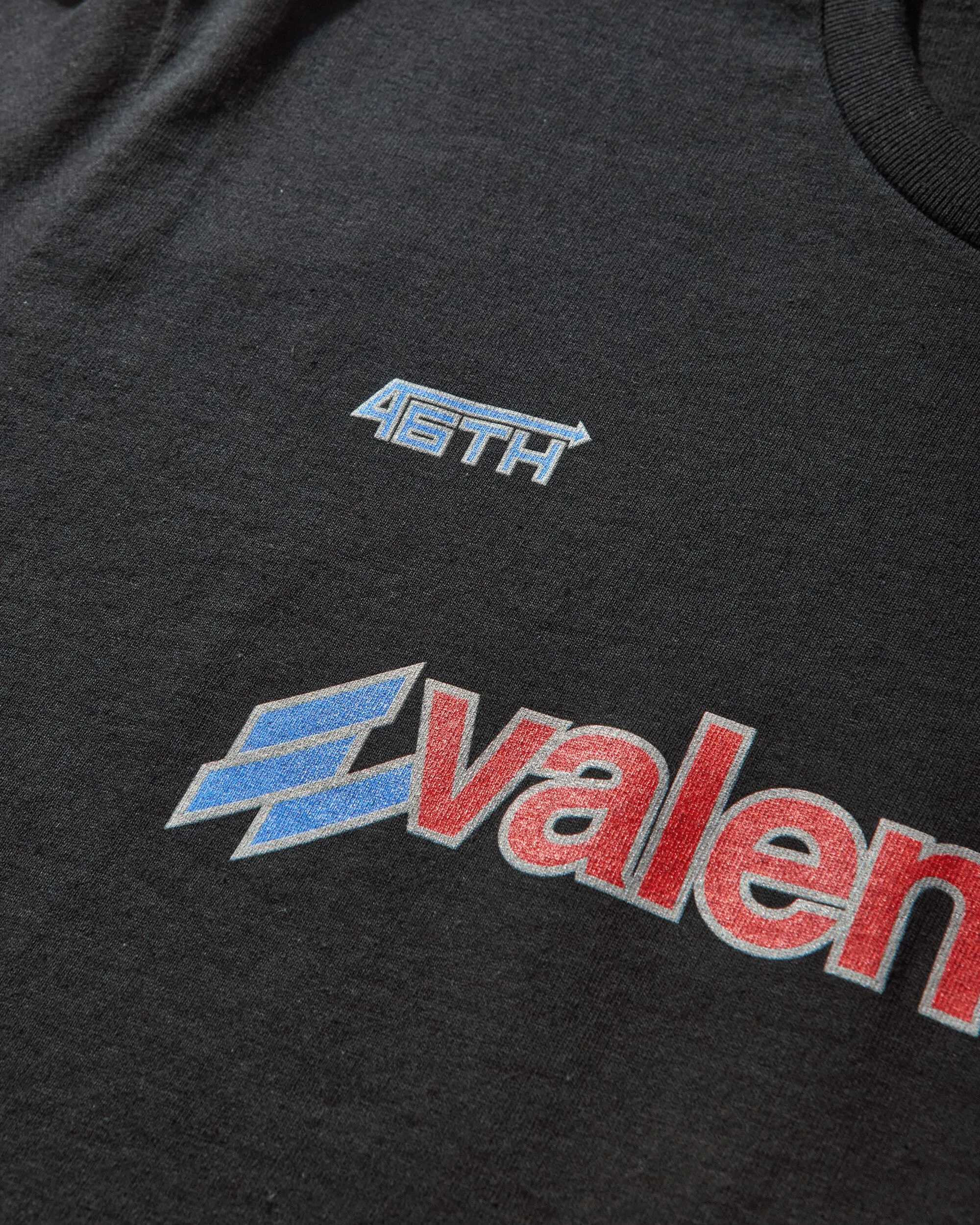 T-shirt Hommage Bleu Mode 'Valentino 46' Noir