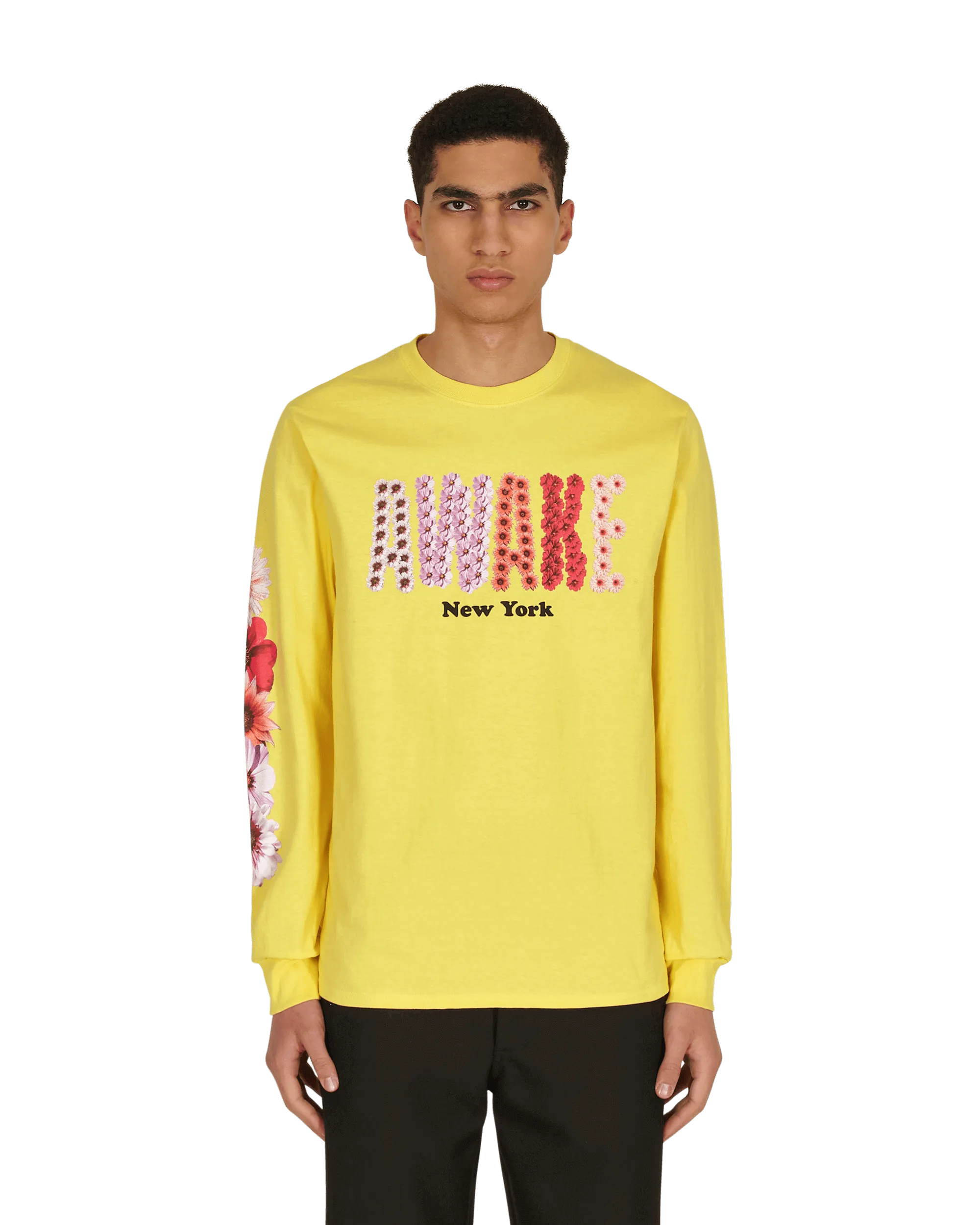 T-shirt manches longues Bloom Logo Jaune