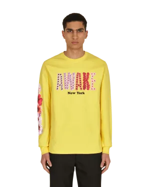 T-shirt manches longues Bloom Logo Jaune
