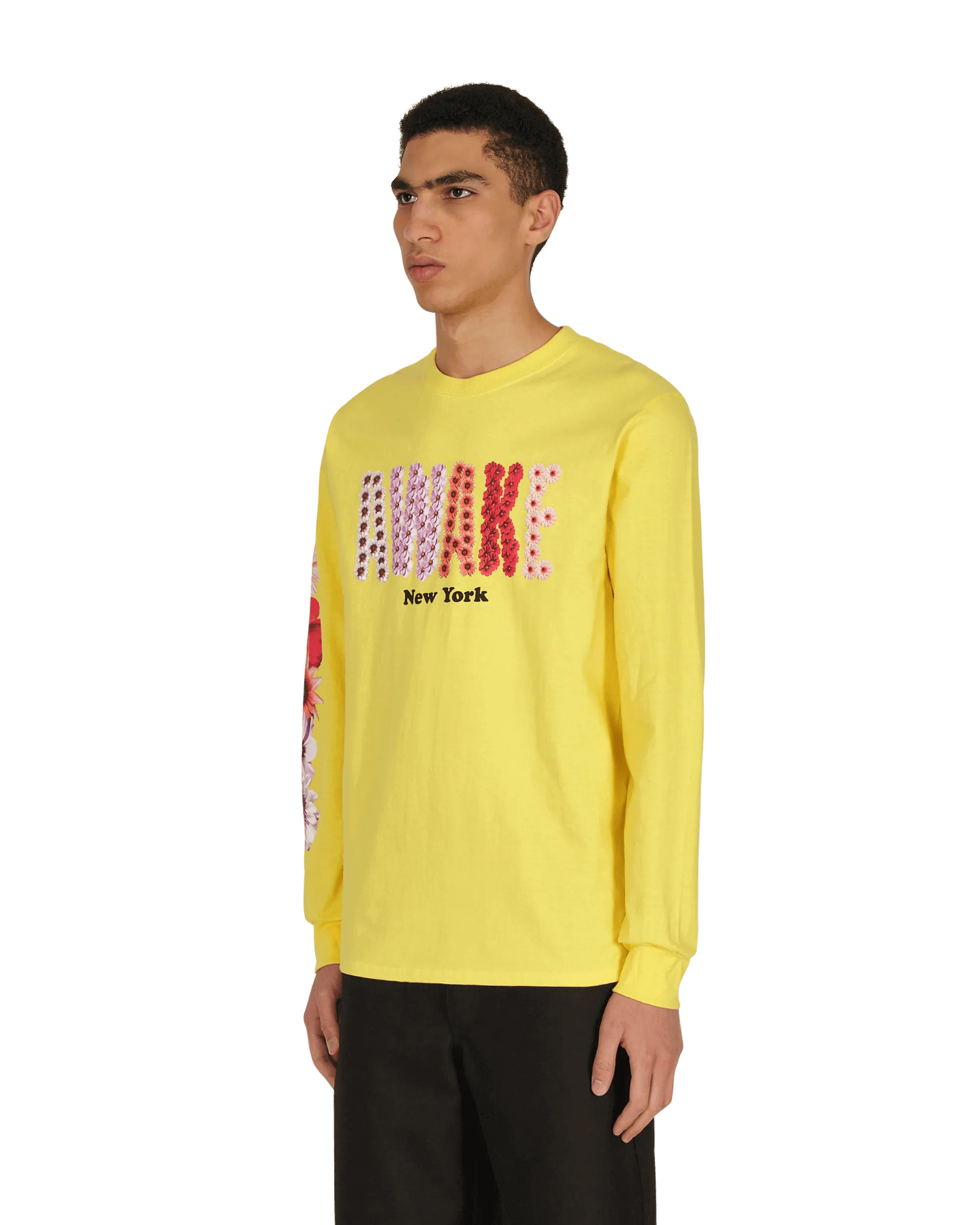 T-shirt manches longues Bloom Logo Jaune
