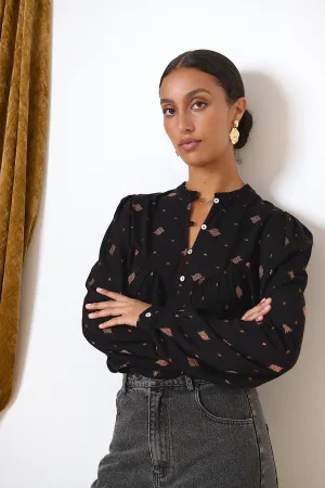Blouse Perle Noir