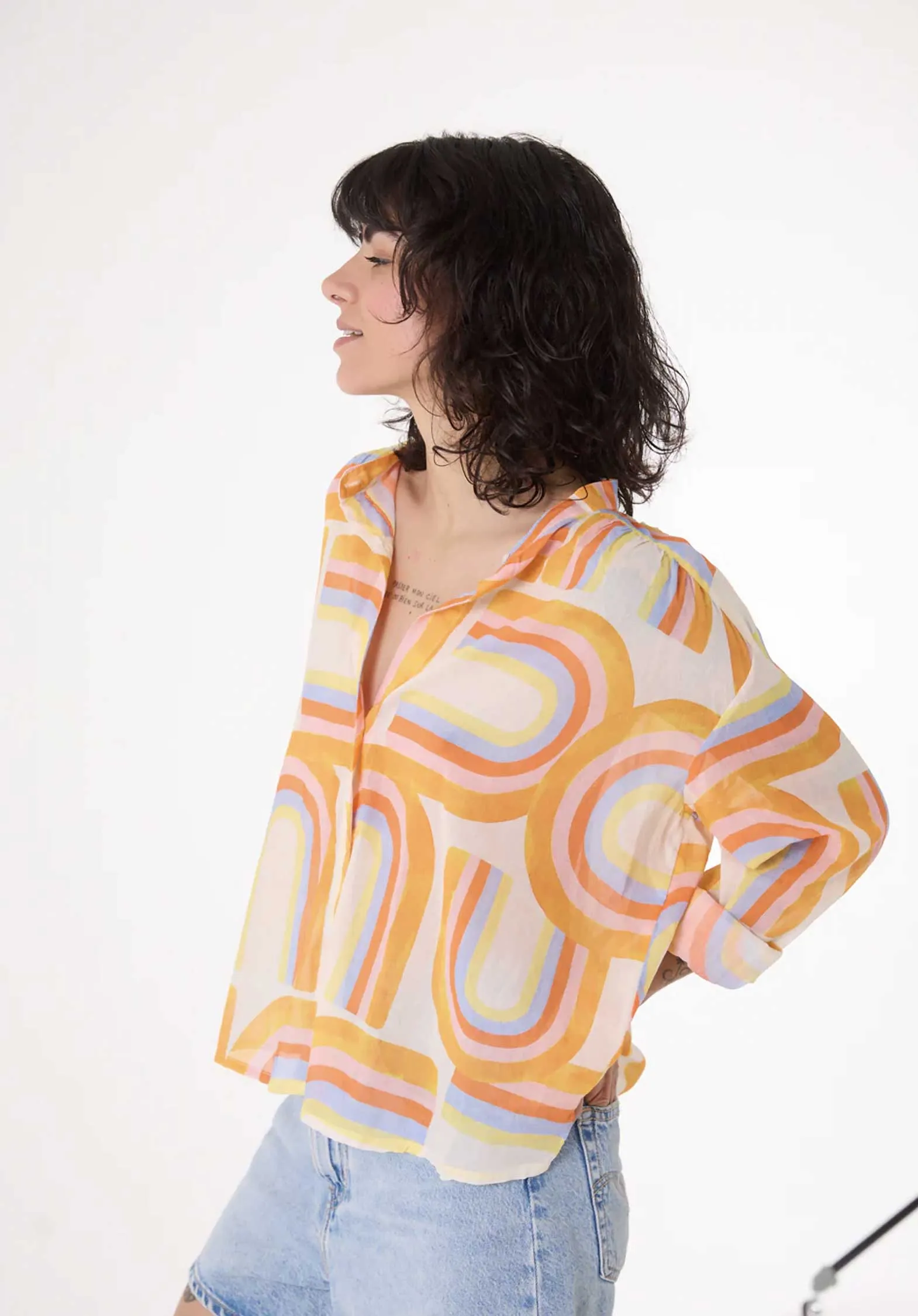 Blouse Ella Ella Arc-en-ciel Multicolore