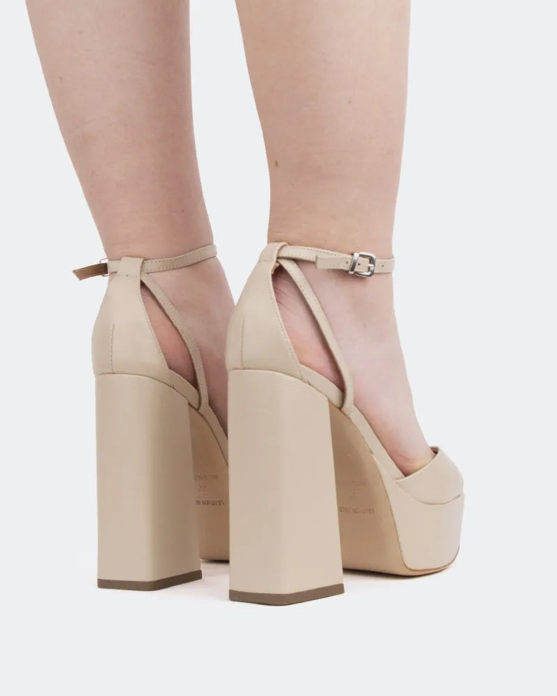Borago, Cuir Vanille/Vanille Leather