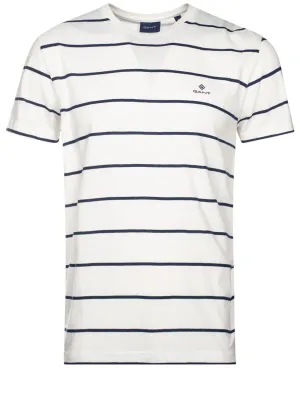 T-shirt à manches courtes Br Stripe couleur coquille d'œuf