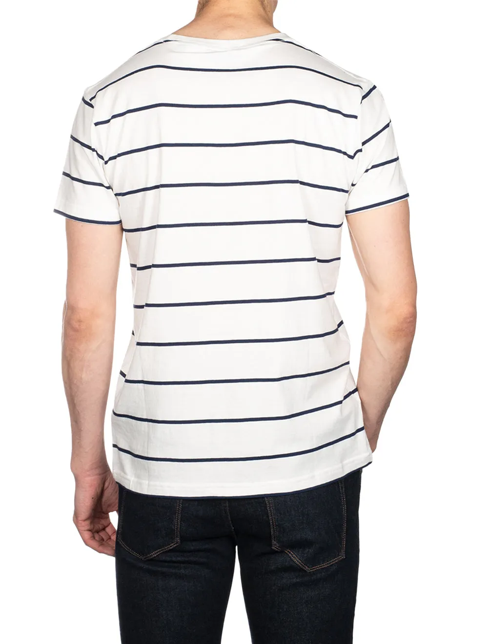 T-shirt à manches courtes Br Stripe couleur coquille d'œuf