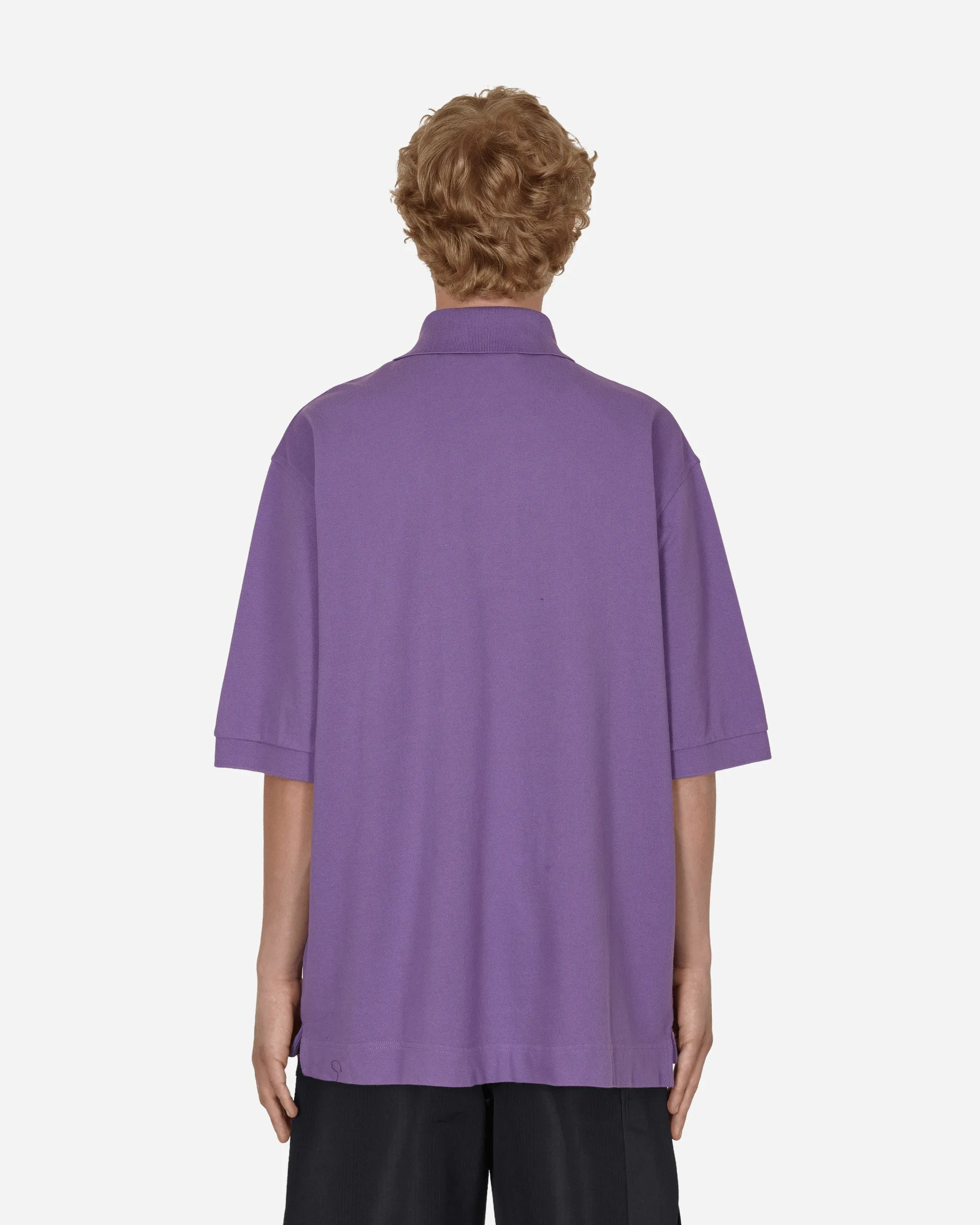 Polo à logo bulle violet