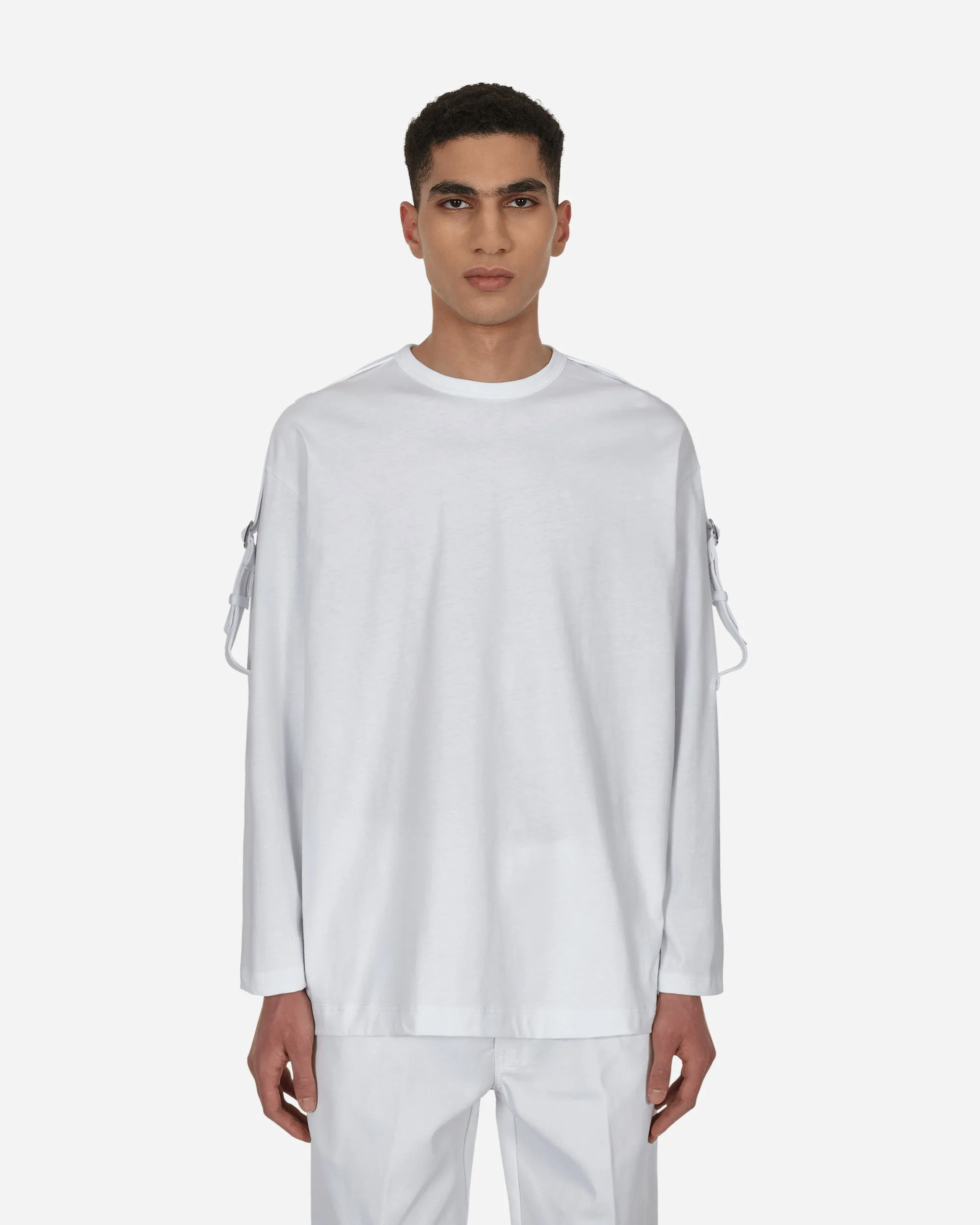 T-shirt à manches longues avec boucle Blanc