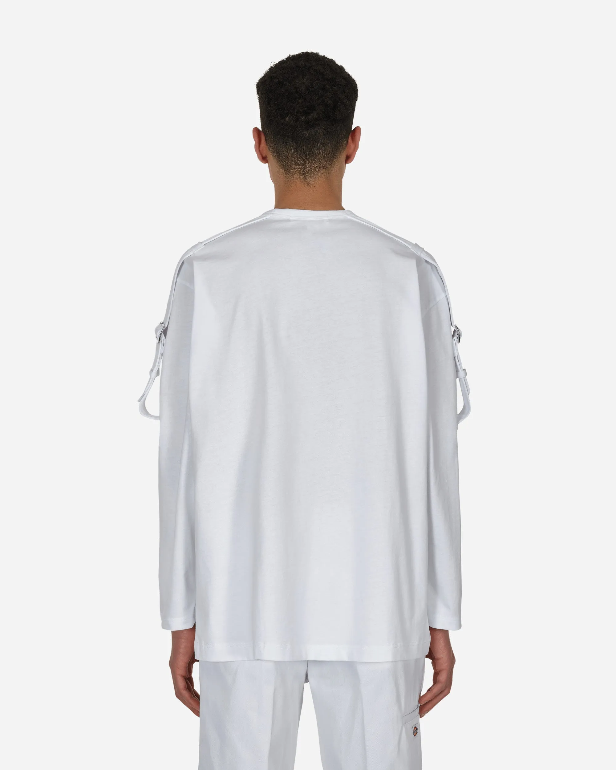 T-shirt à manches longues avec boucle Blanc