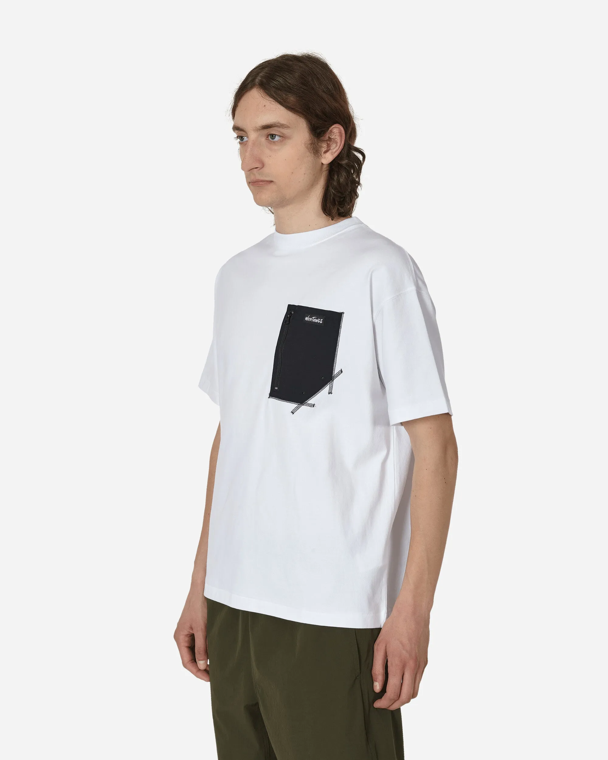 T-shirt de poche Camp Blanc