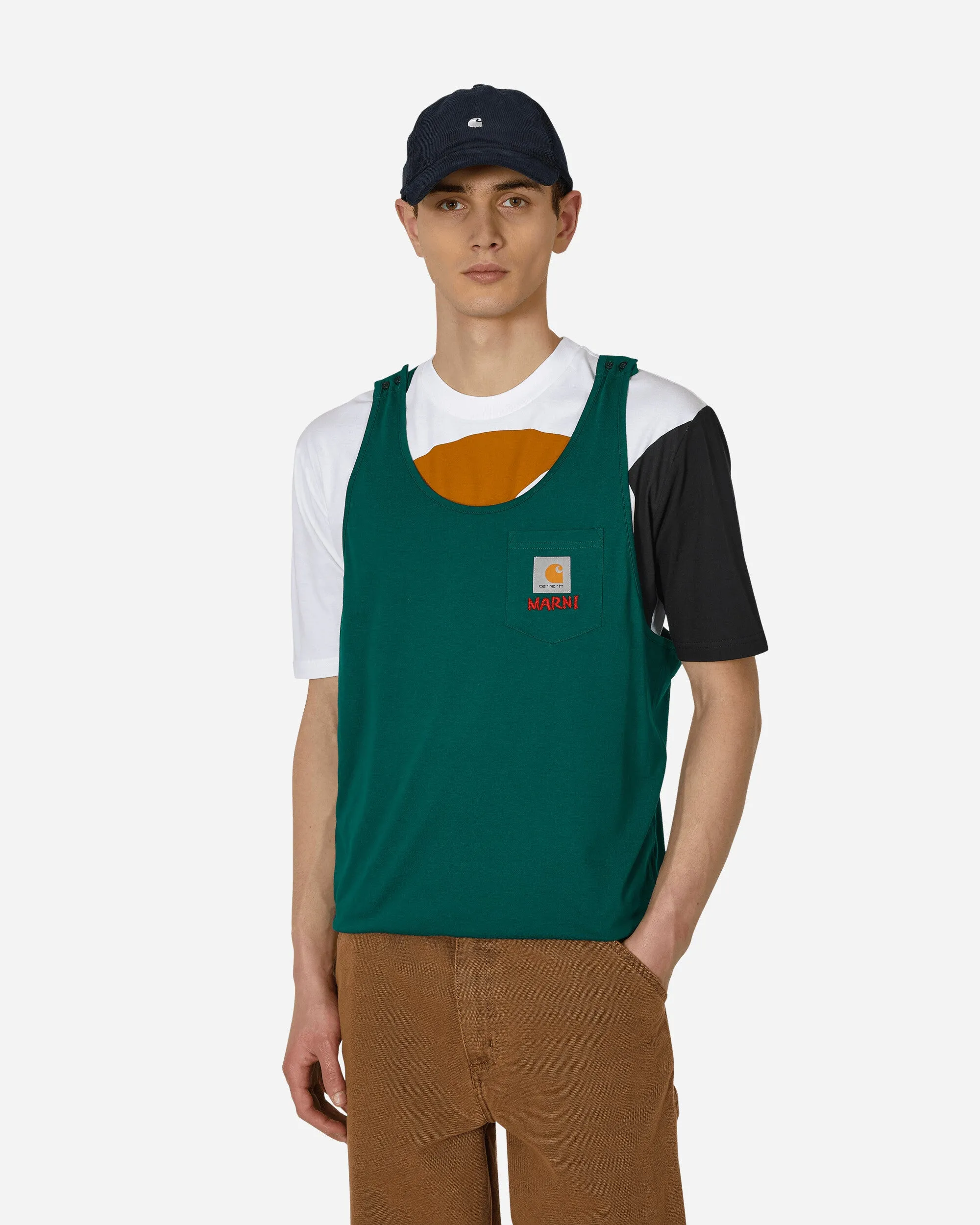 Carhartt WIP T-Shirt à poche vert