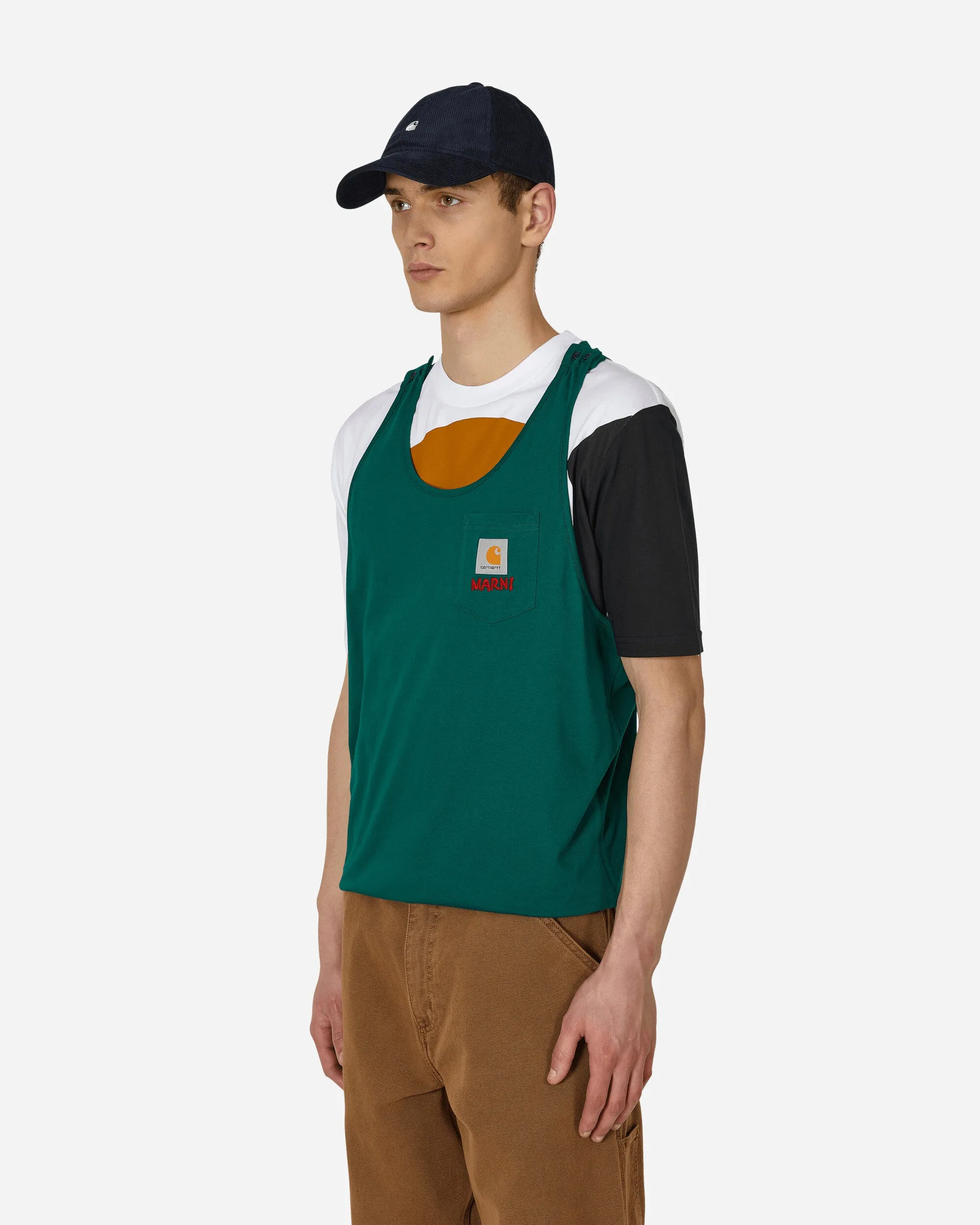 Carhartt WIP T-Shirt à poche vert