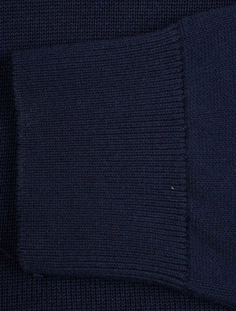 Cardigan décontracté en coton à fermeture éclair Bleu soir