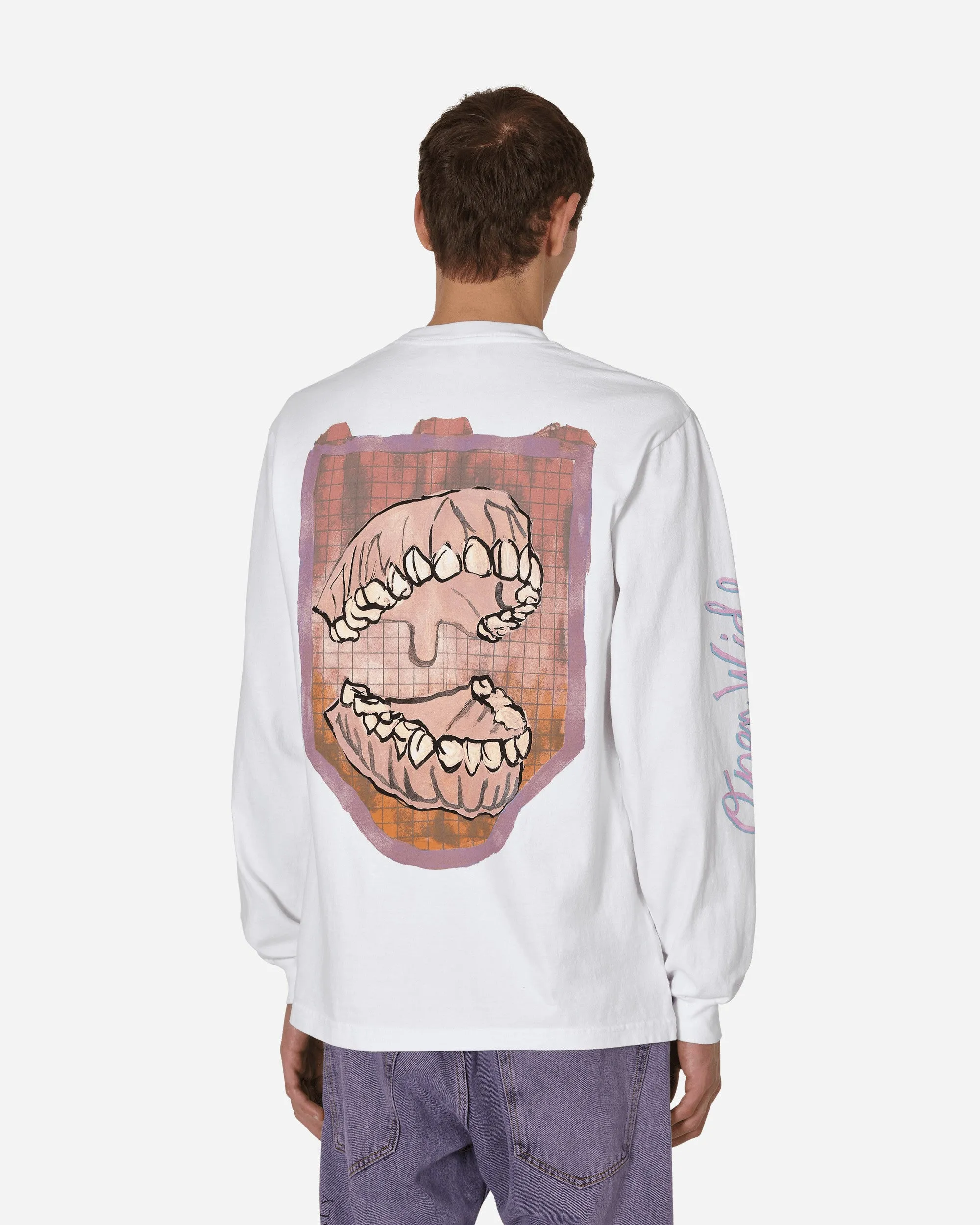 T-shirt manches longues Open Wide de Cauleen Smith Blanc