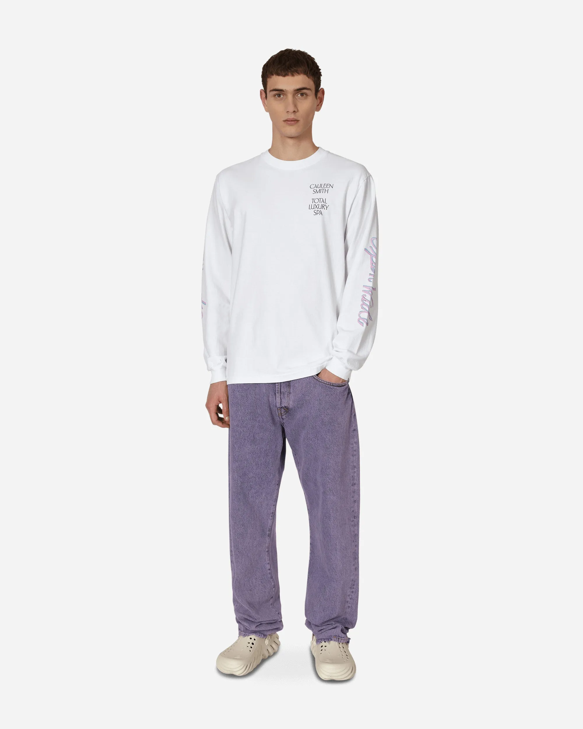 T-shirt manches longues Open Wide de Cauleen Smith Blanc