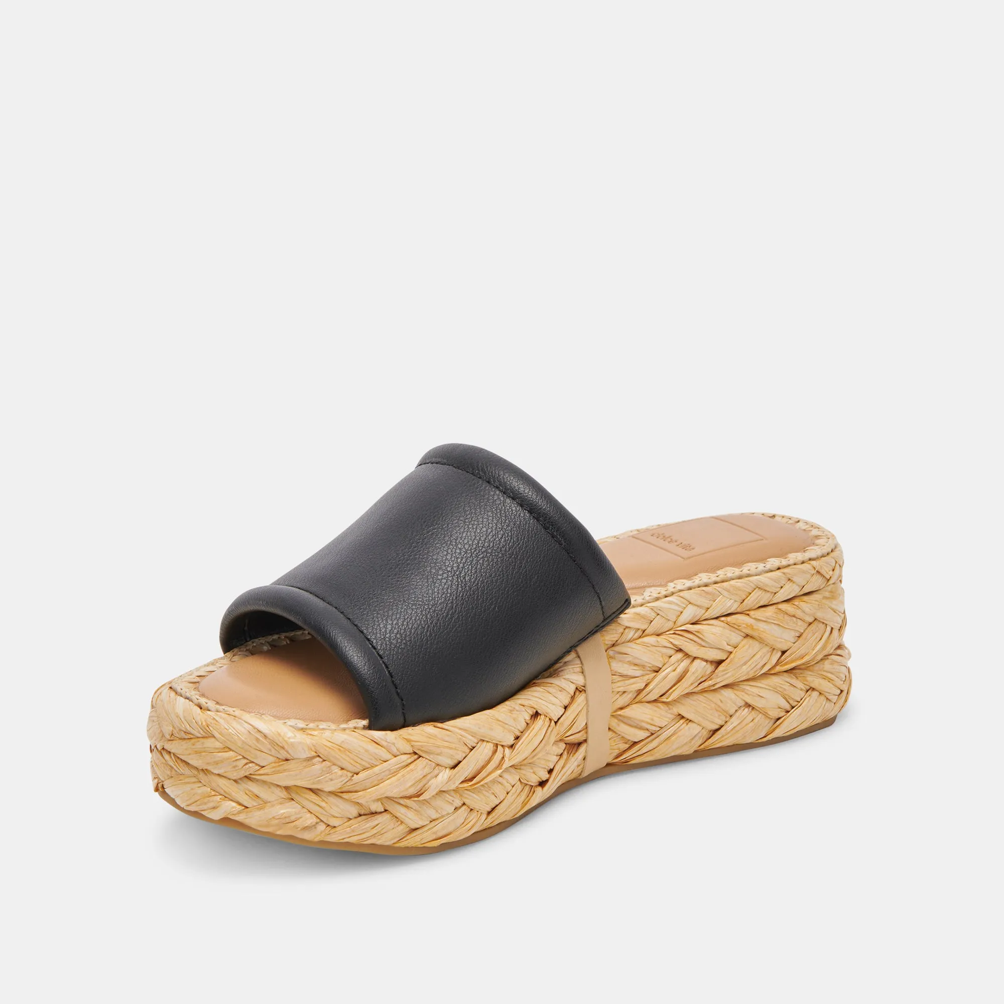 SANDALES CHAVI EN CUIR NOIR