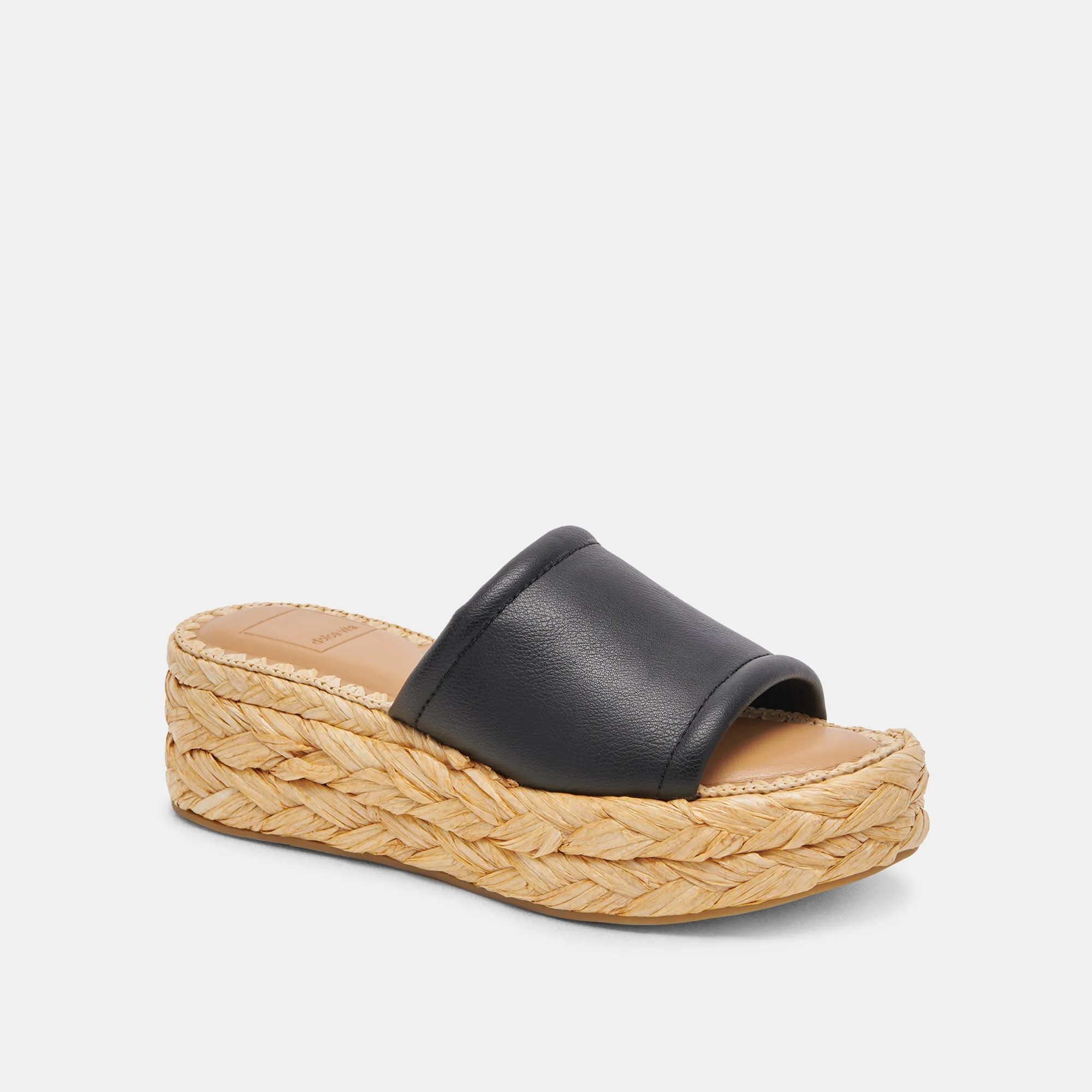 SANDALES CHAVI EN CUIR NOIR
