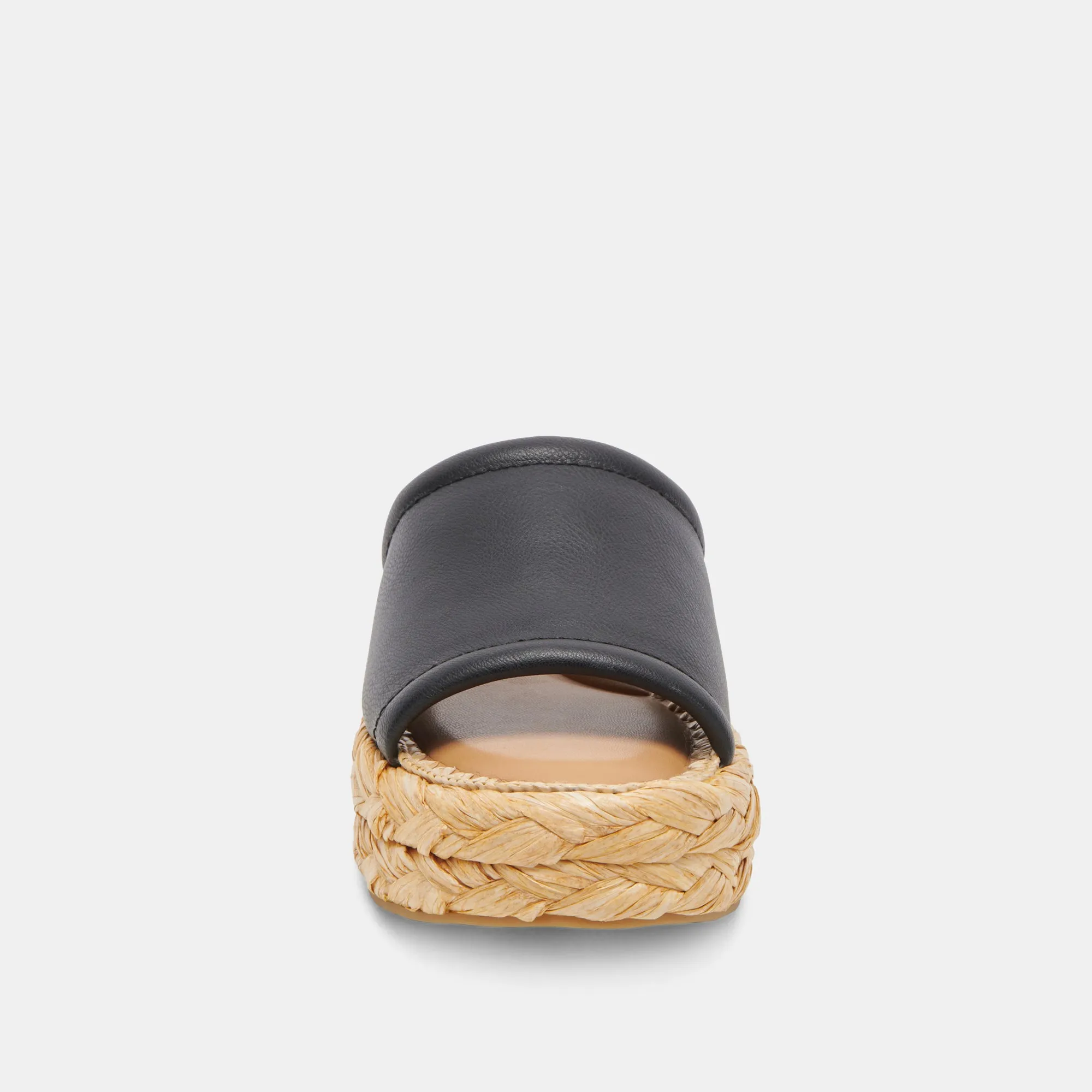SANDALES CHAVI EN CUIR NOIR