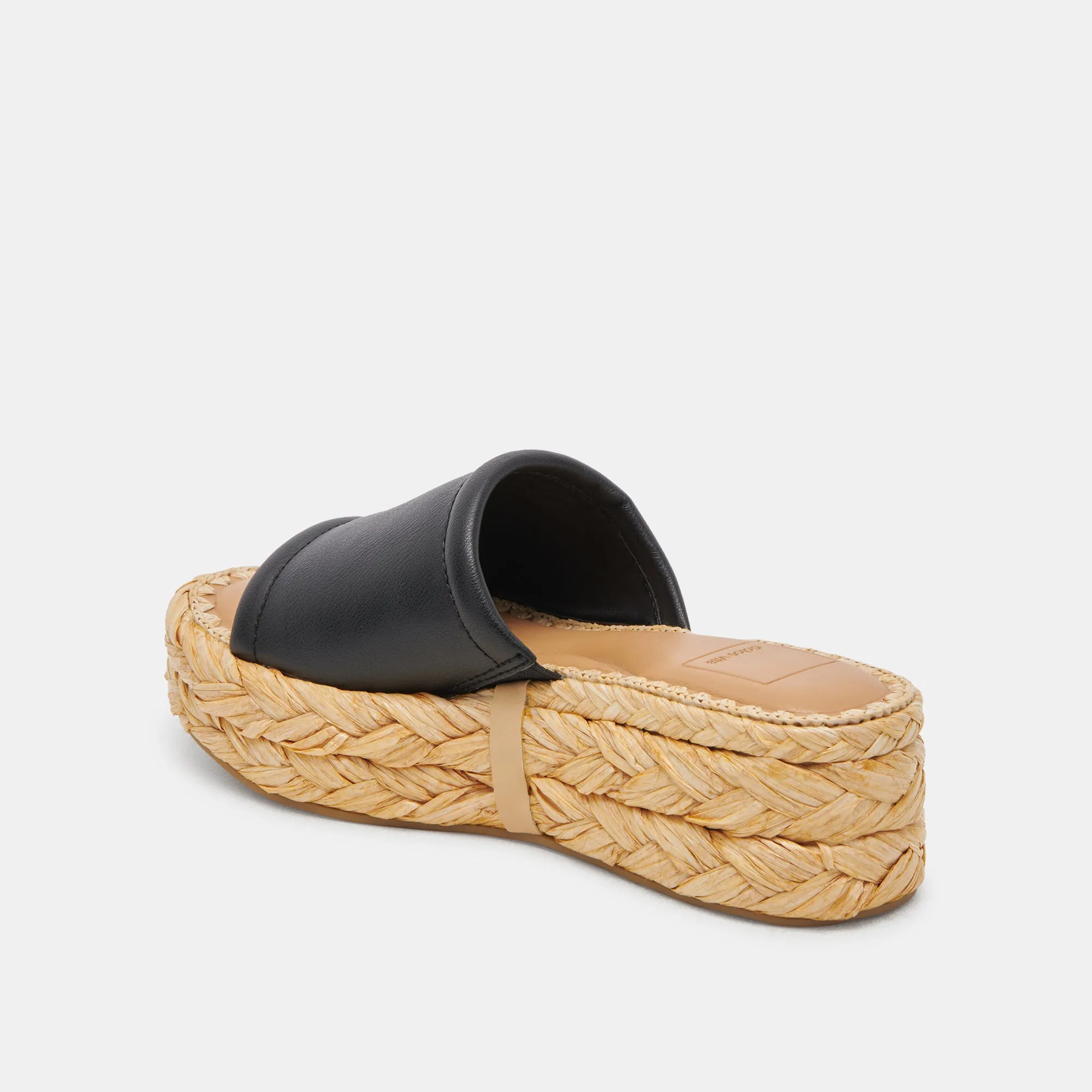 SANDALES CHAVI EN CUIR NOIR