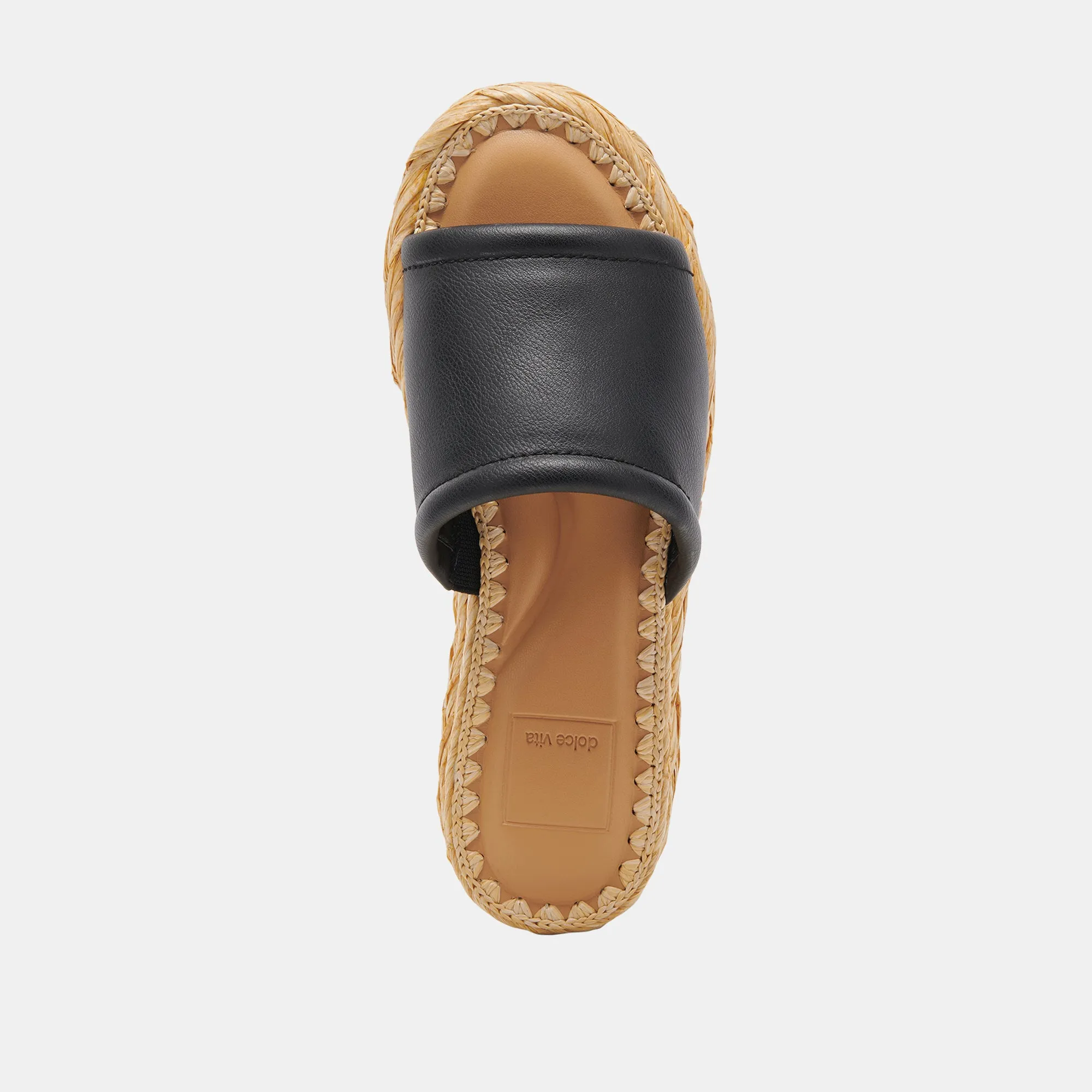 SANDALES CHAVI EN CUIR NOIR