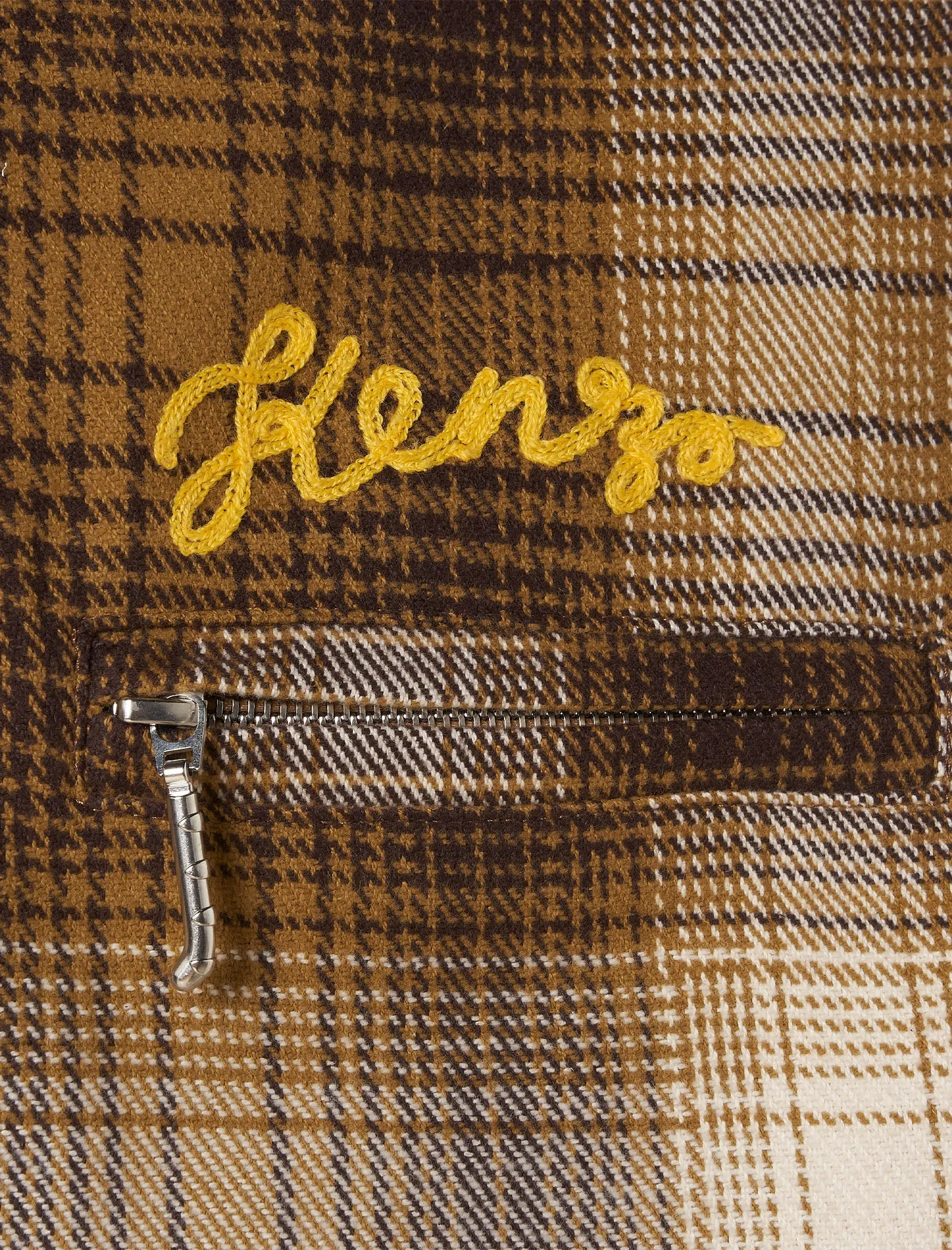 VESTE OVERSHIRT À CARREAUX AVEC ZIP VÉRIFIÉE