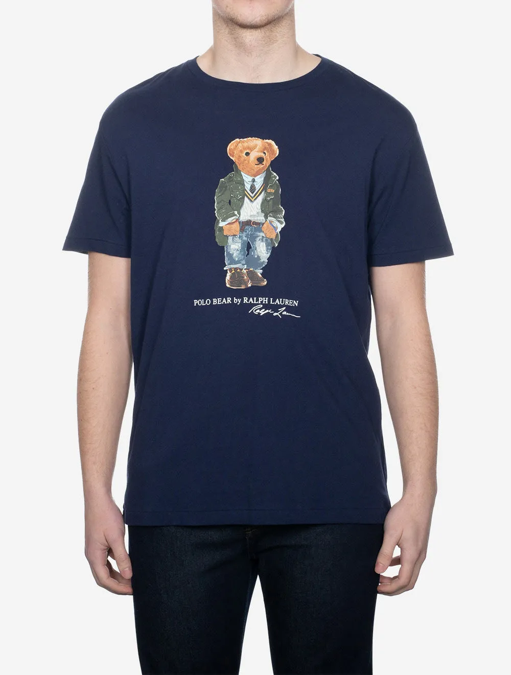 T-shirt classique Polo Bear en jersey bleu marine