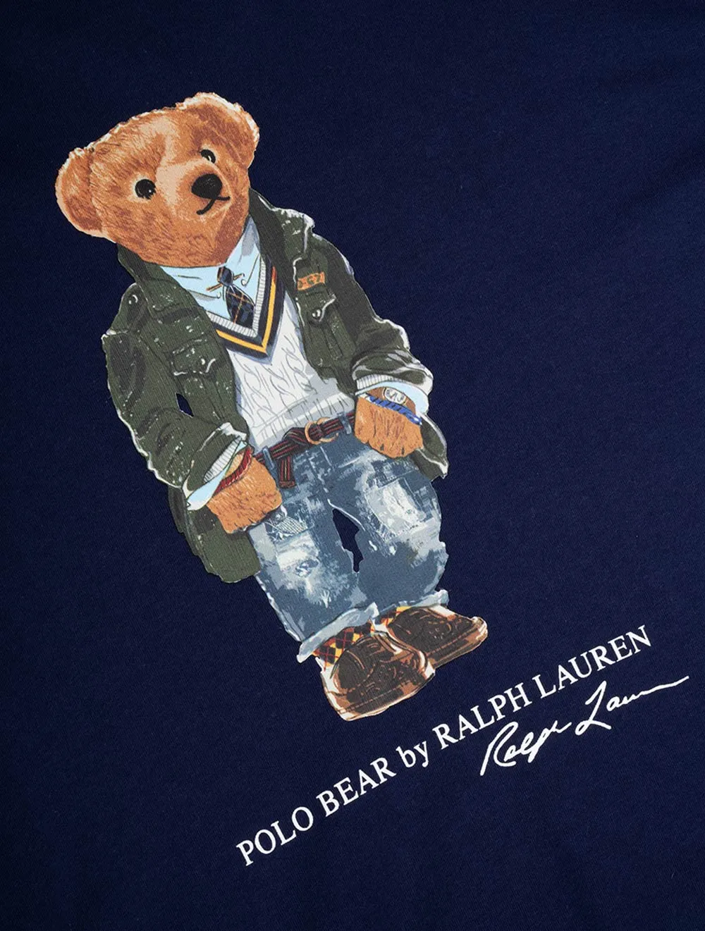 T-shirt classique Polo Bear en jersey bleu marine