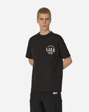 T-shirt noir à logo classique imprimé
